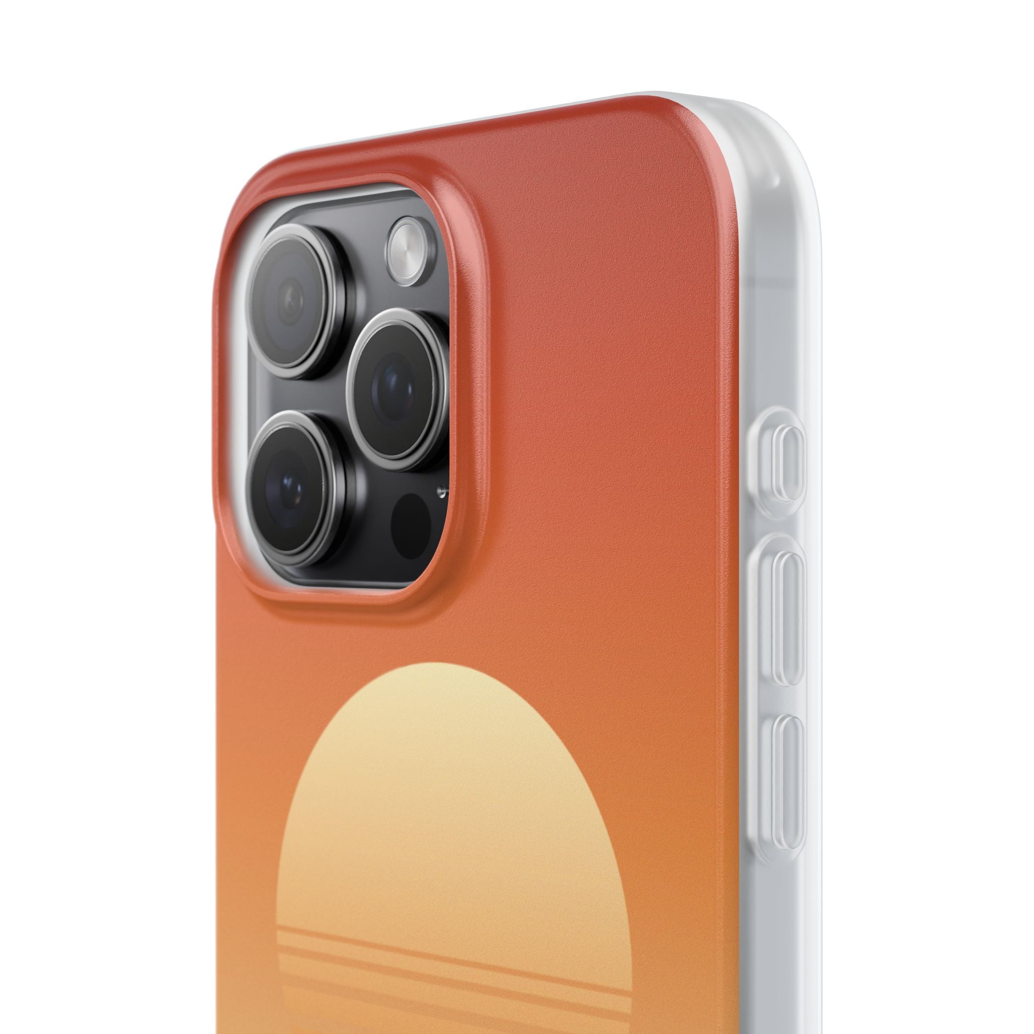 Sunset Horizon Phone Case — Minimal Beach Sunset Graphic for iPhone & Samsung