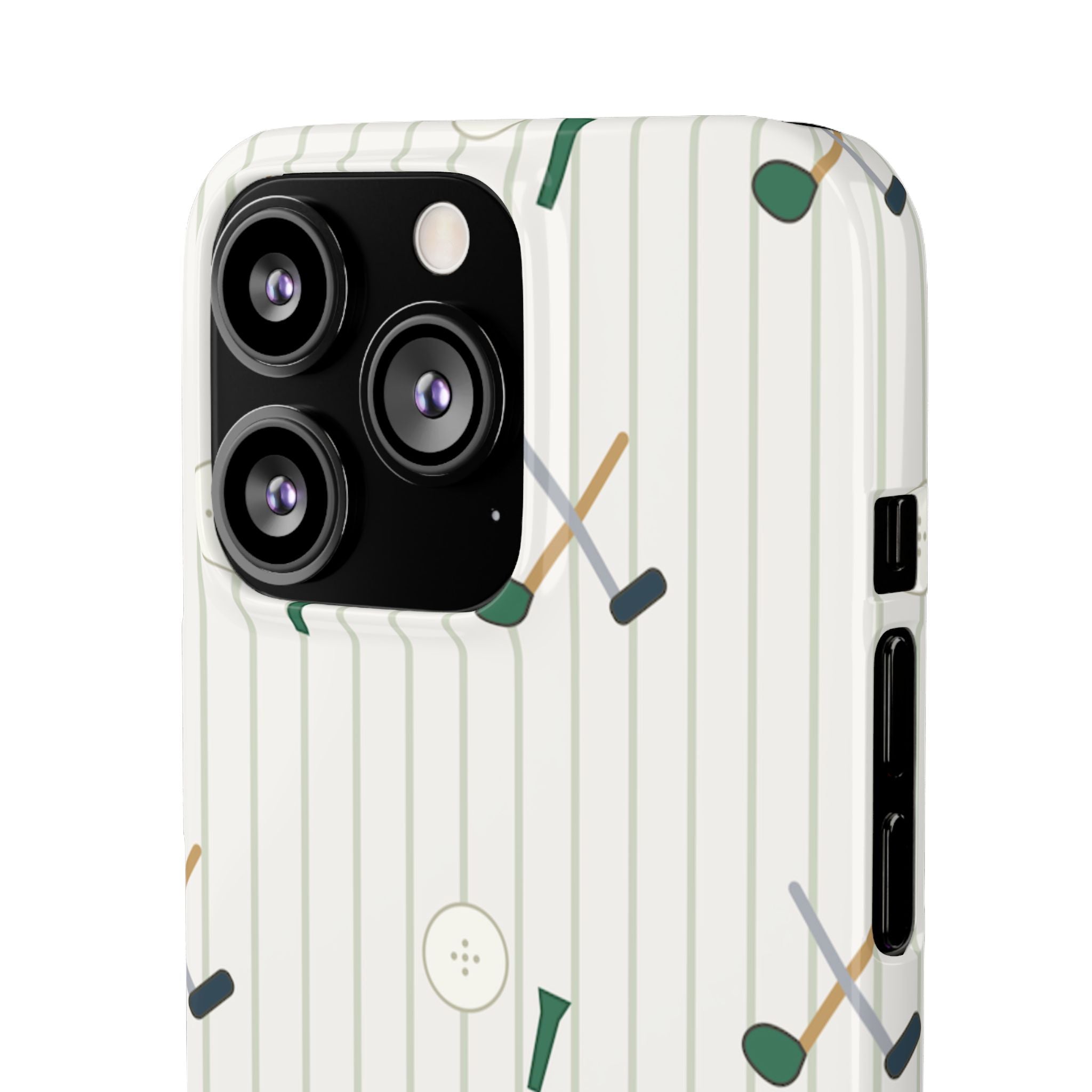 Mamoru Cases | Golf Pattern Snap Phone Case Tee & Mallet Design