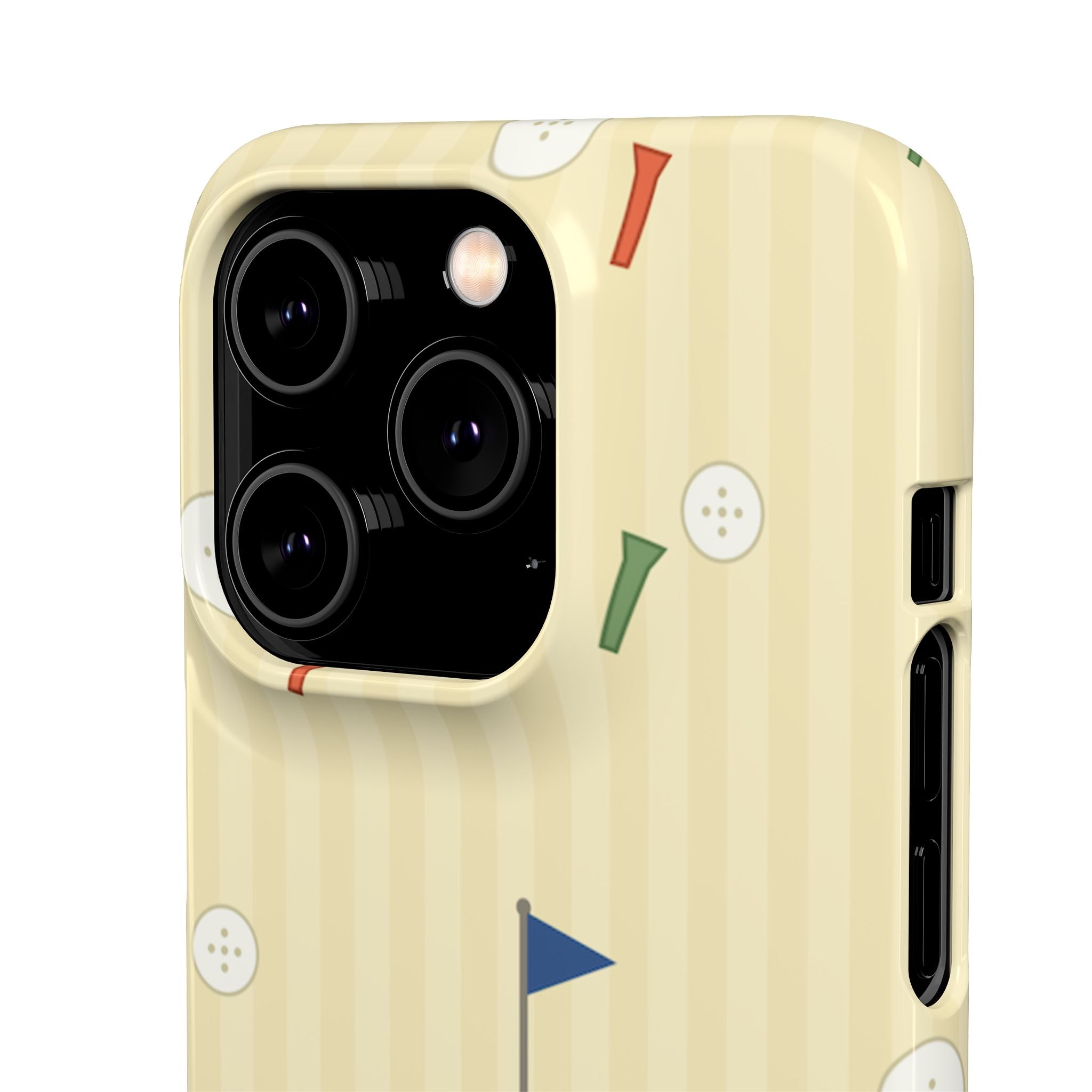Golf Tee & Button Pattern Phone Case — Slim Snap Phone Case