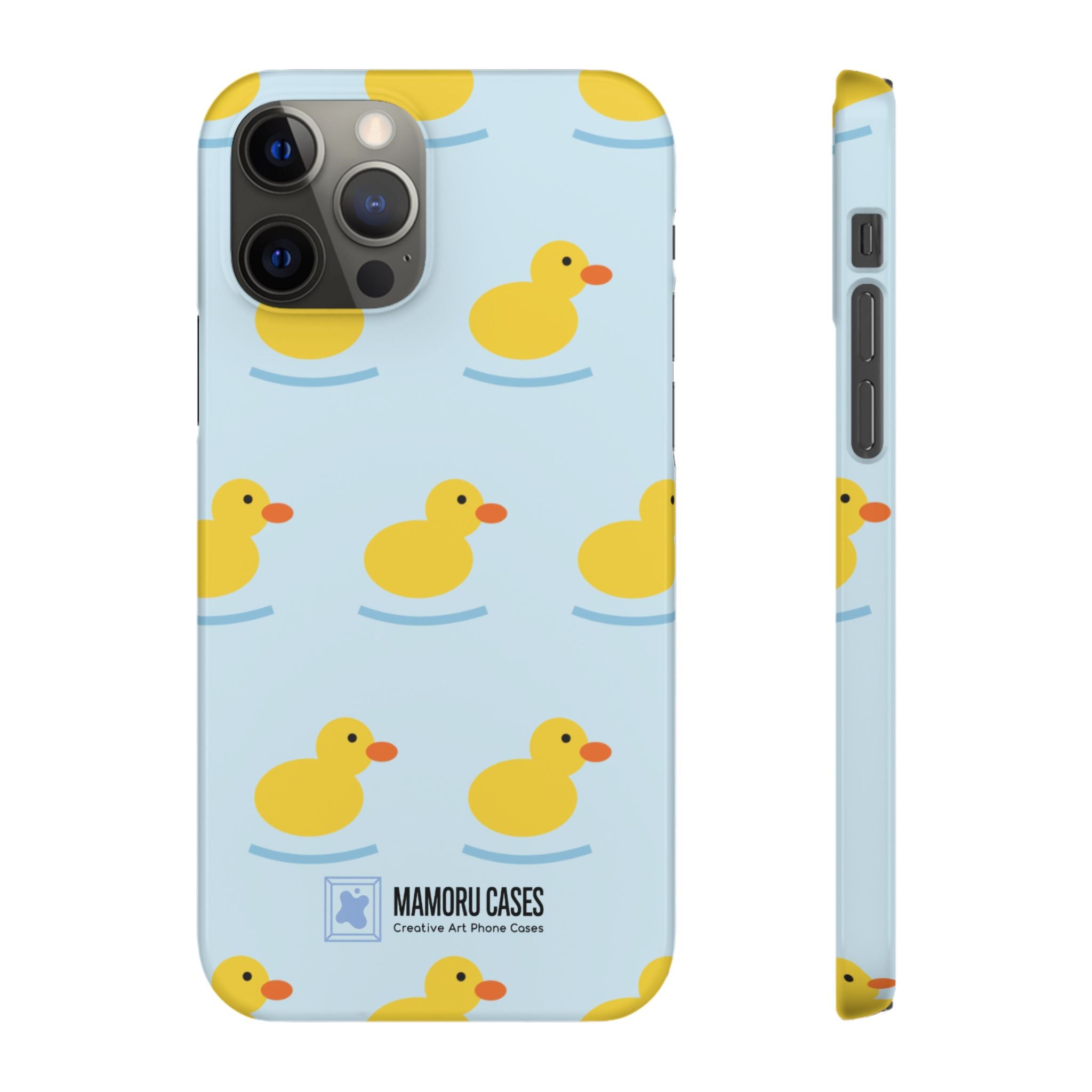 Rubber Duck Phone Case — Cute Yellow Duck Pattern iPhone Case