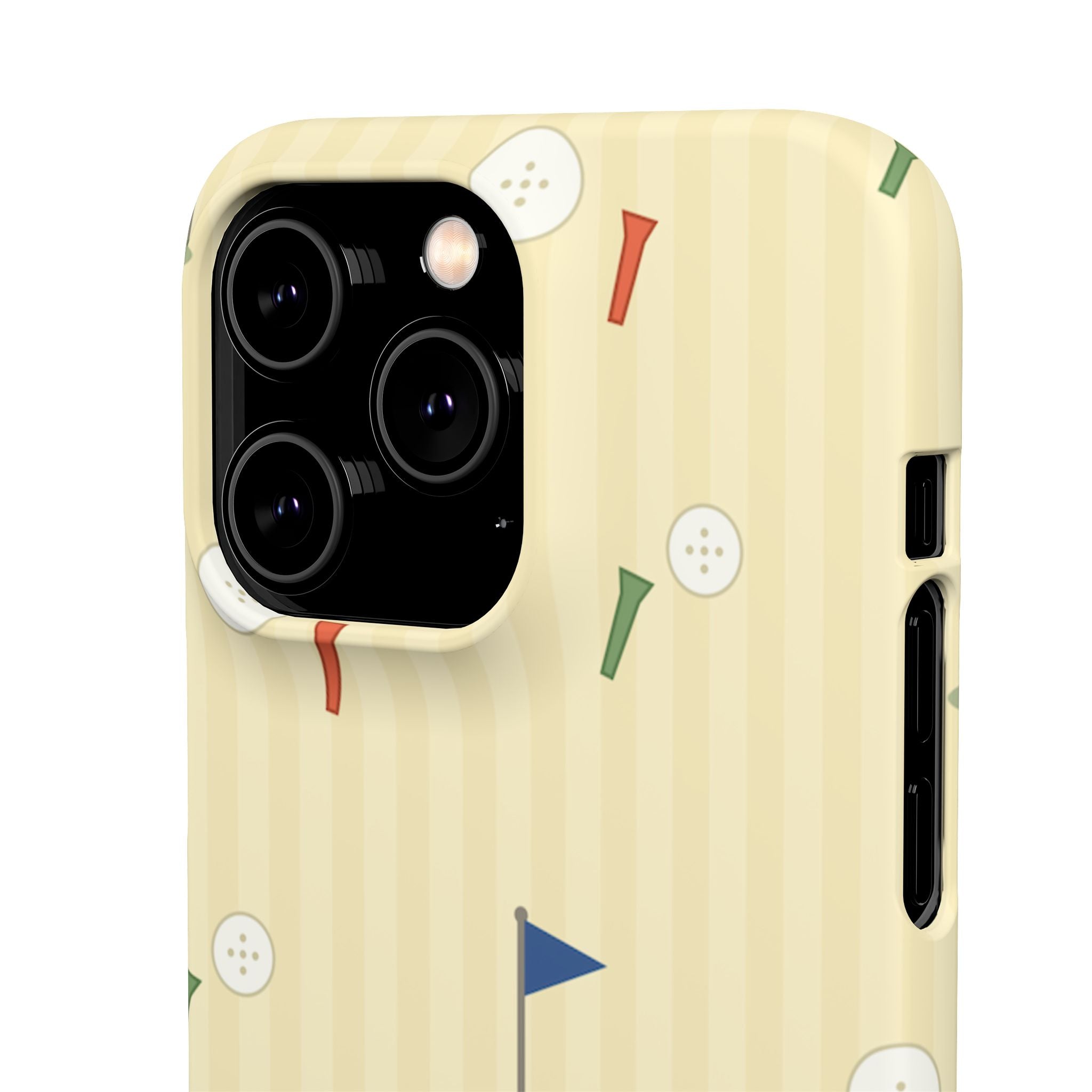 Golf Tee & Button Pattern Phone Case — Slim Snap Phone Case