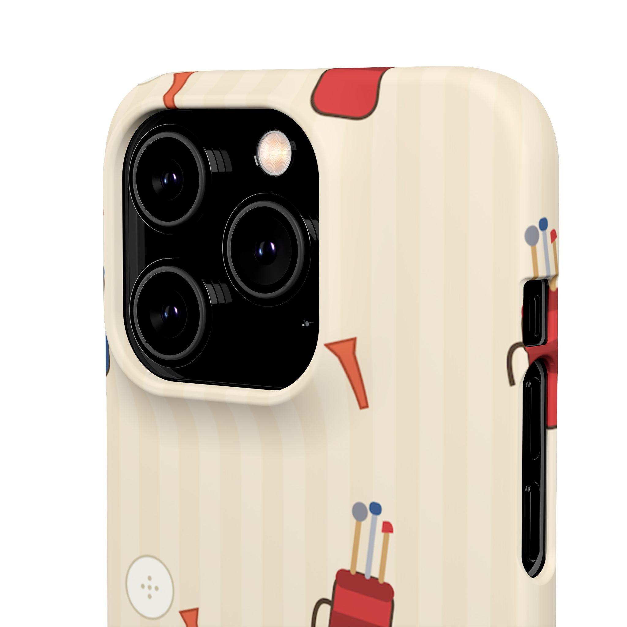 Golf Pattern Phone Case — Retro Golf Bag & Tee iPhone Case