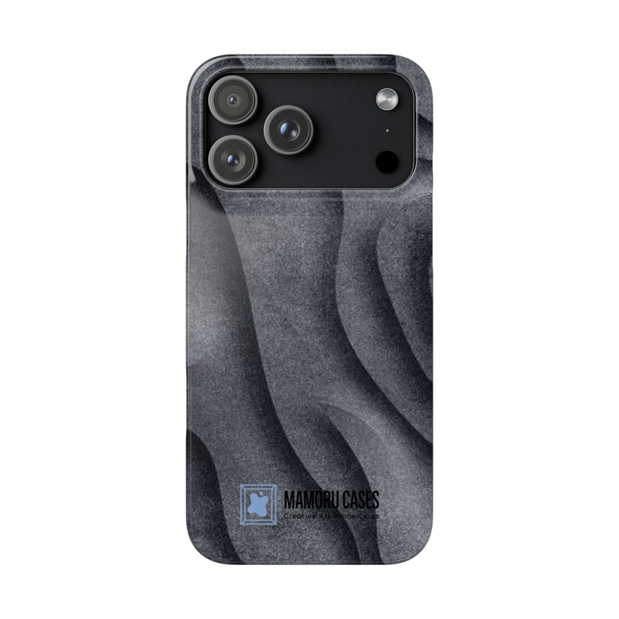Phone Case — Textured Charcoal Wave Snap Case