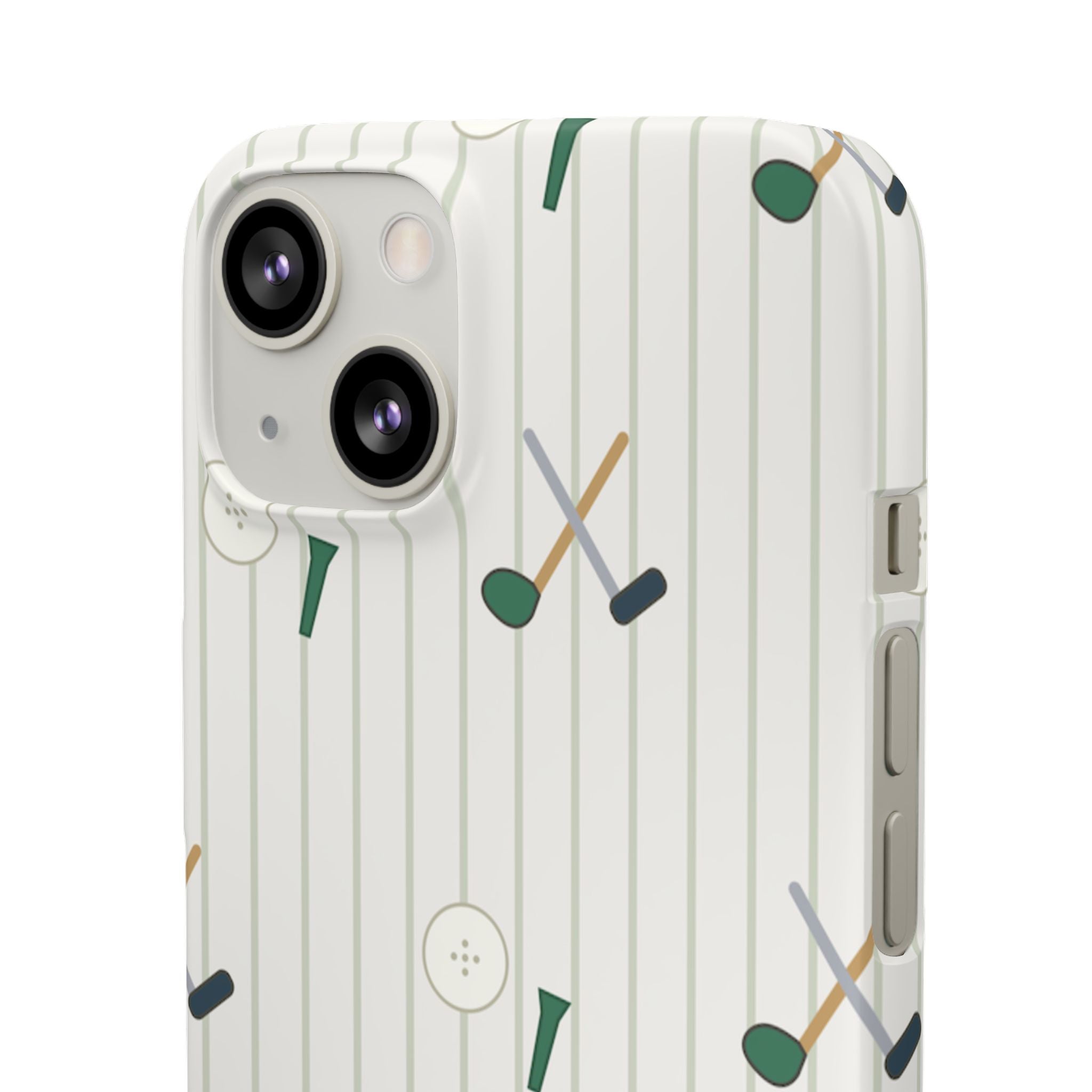Mamoru Cases | Golf Pattern Snap Phone Case Tee & Mallet Design