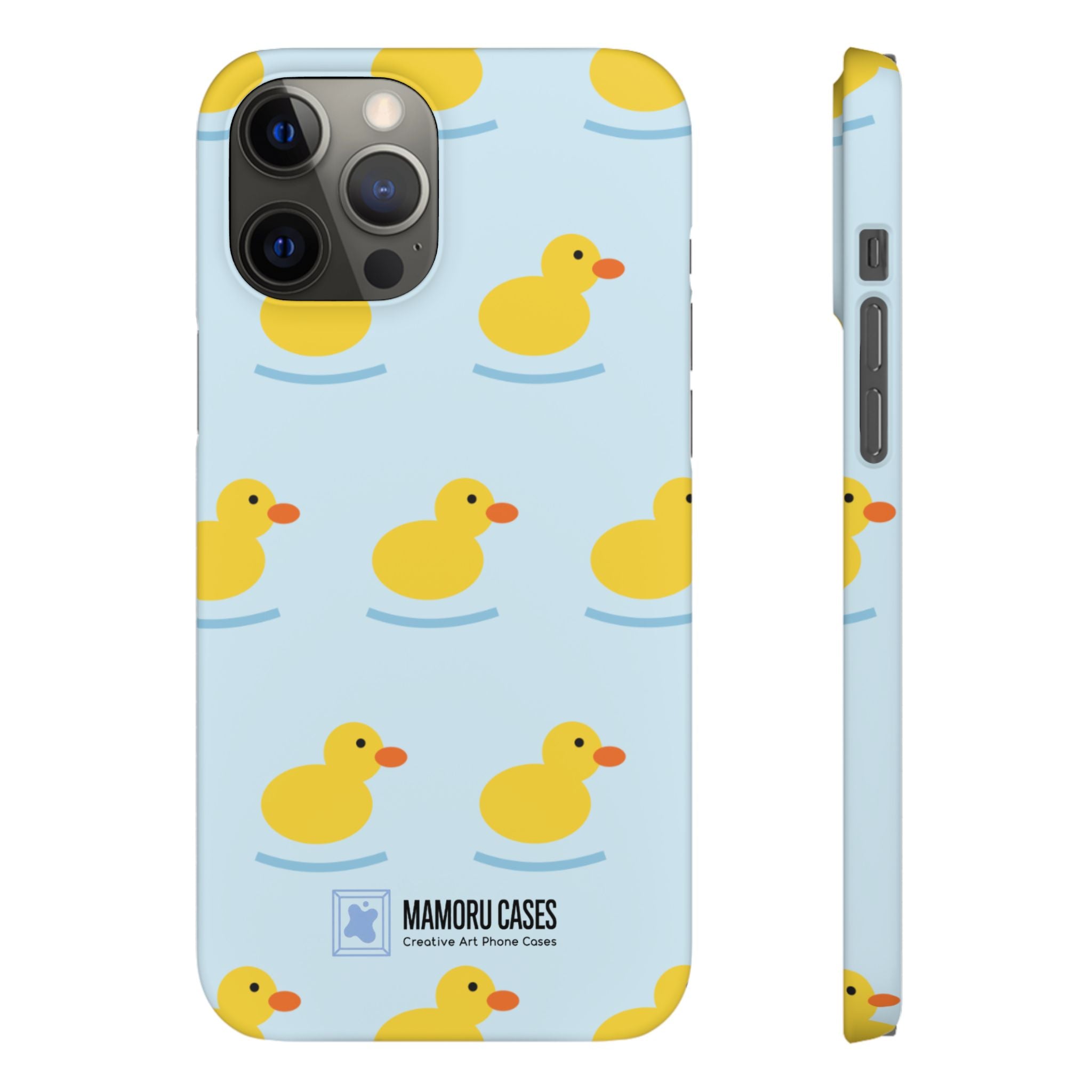 Rubber Duck Phone Case — Cute Yellow Duck Pattern iPhone Case