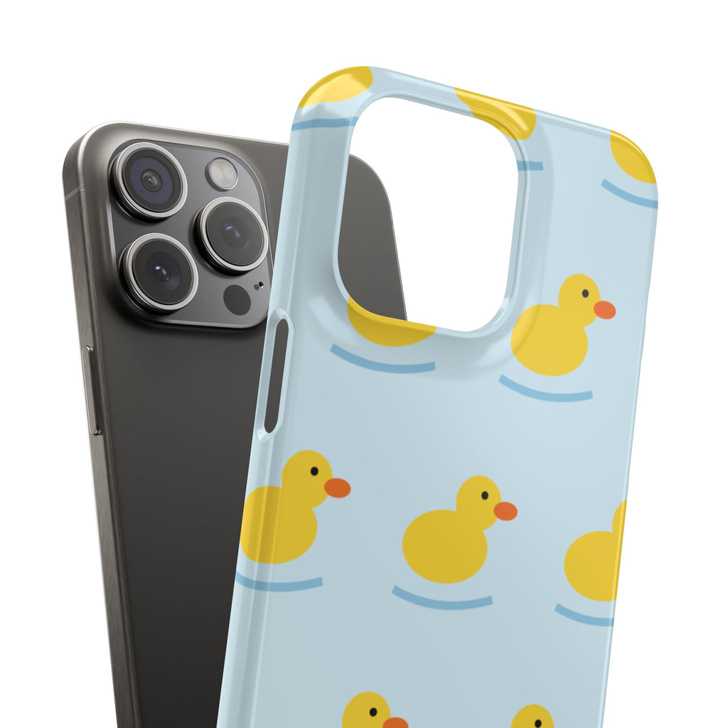 Rubber Duck Phone Case — Cute Yellow Duck Pattern iPhone Case