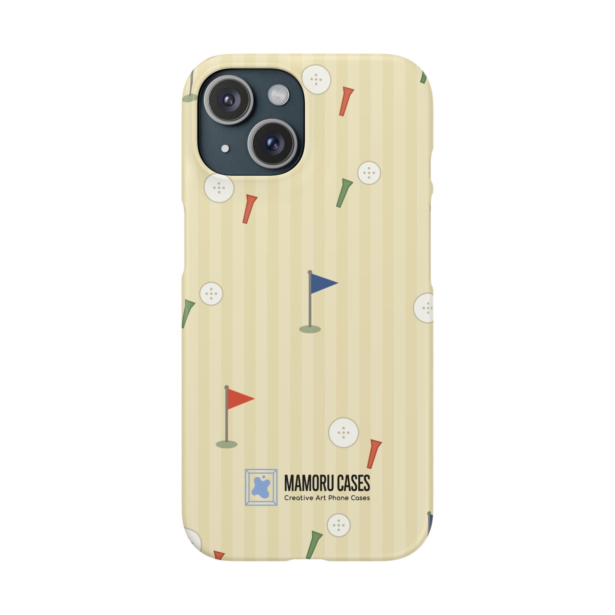 Golf Tee & Button Pattern Phone Case — Slim Snap Phone Case