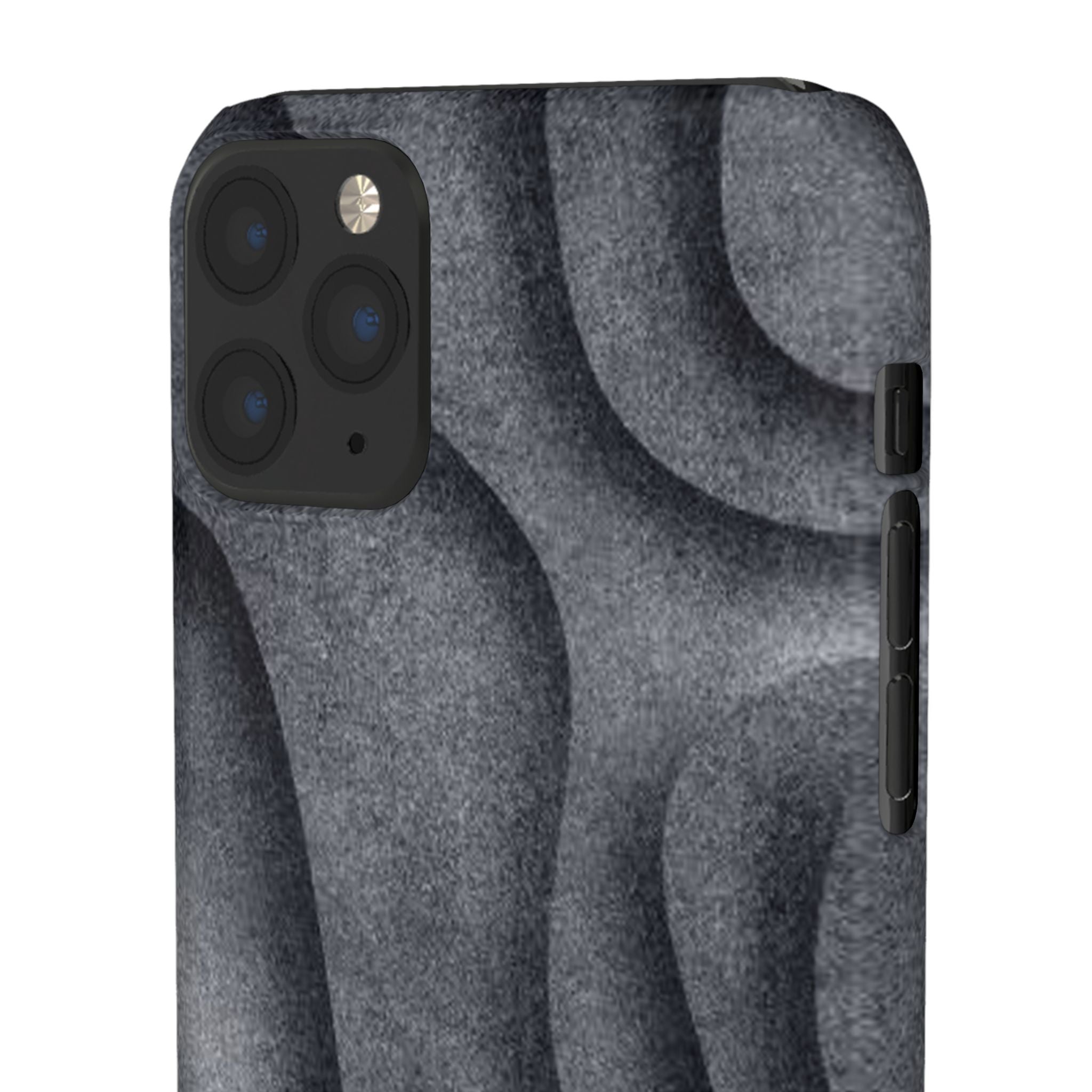 Phone Case — Textured Charcoal Wave Snap Case