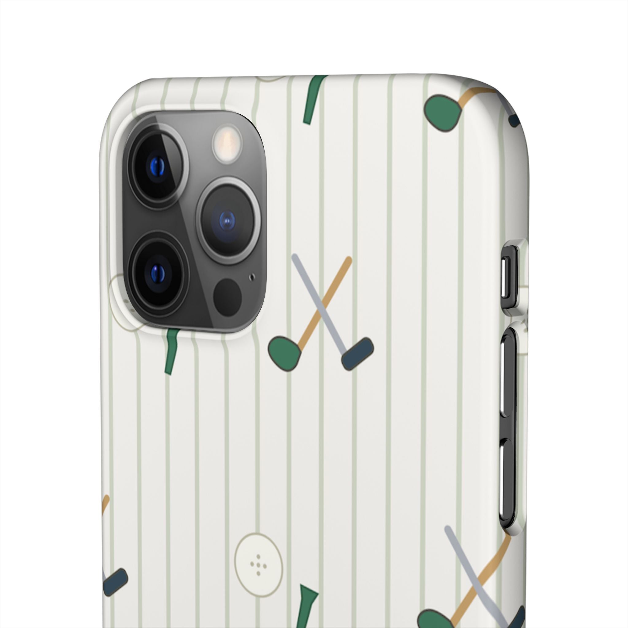 Mamoru Cases | Golf Pattern Snap Phone Case Tee & Mallet Design