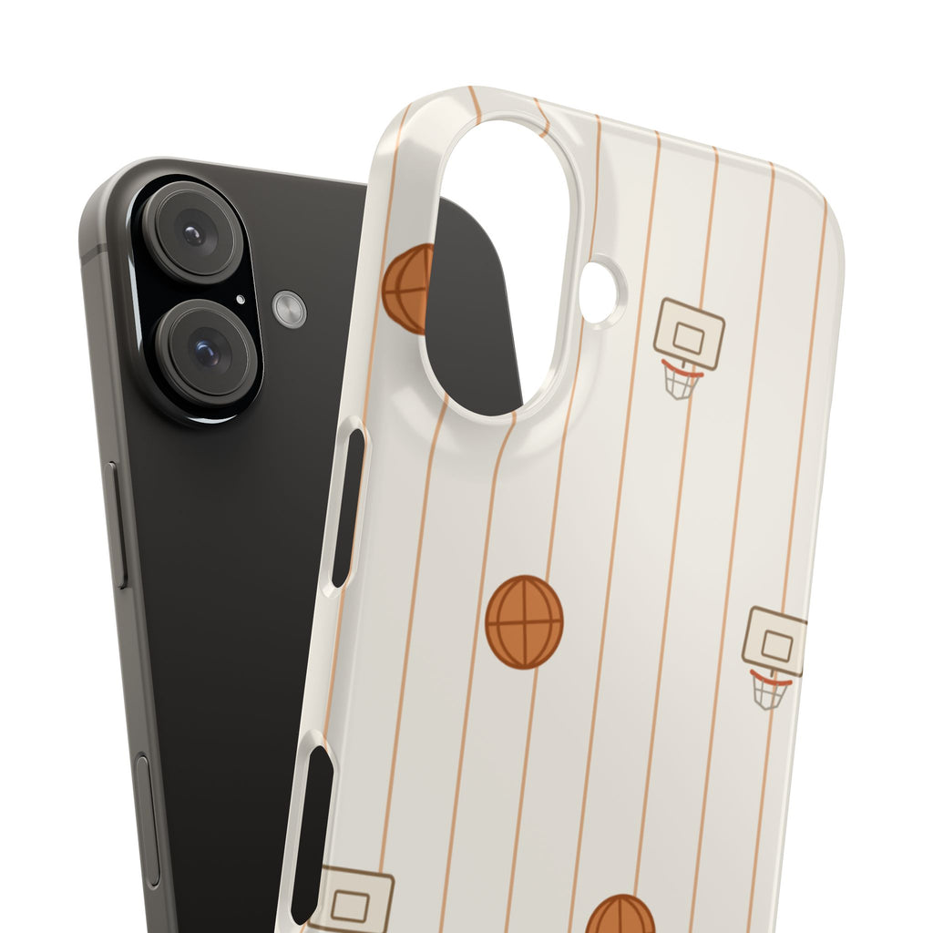 Basketball Pattern Phone Case — Cute Hoops Snap Case