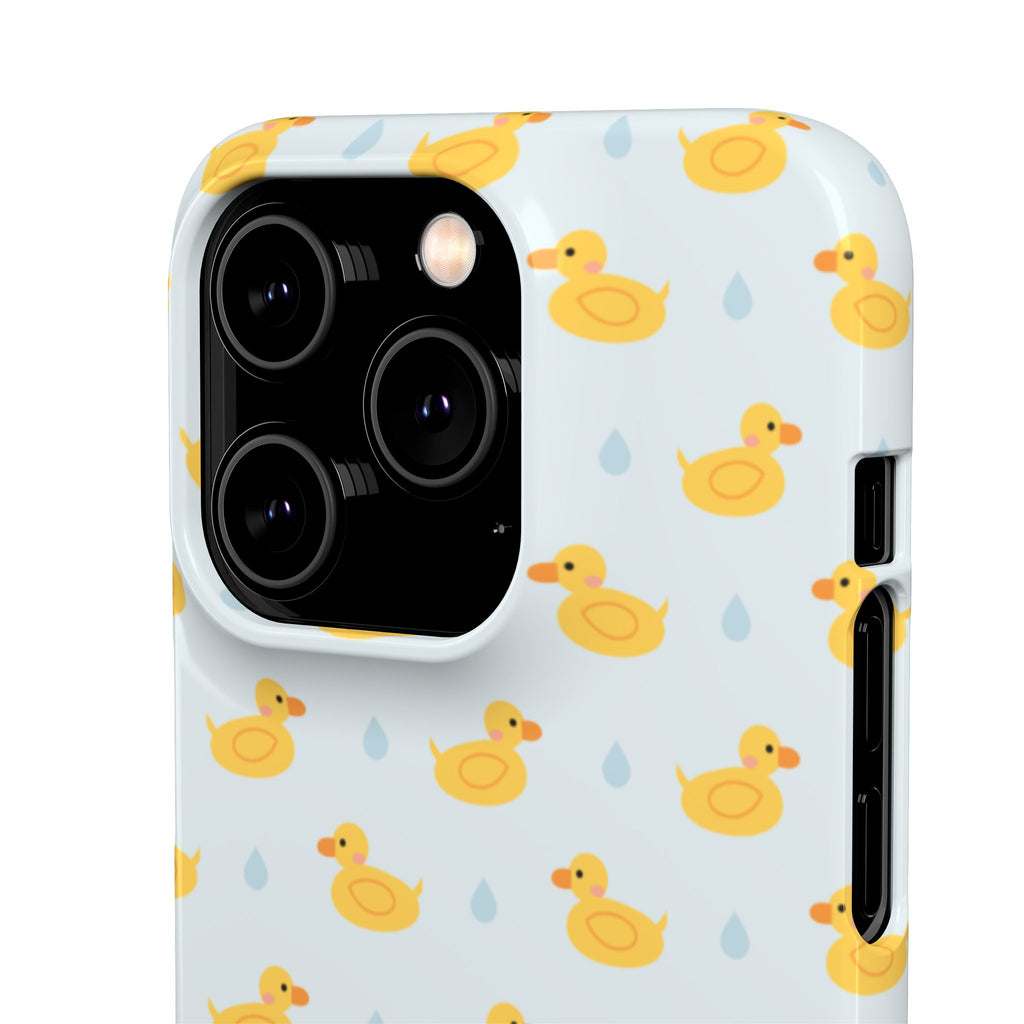 Rubber Duck Pattern Phone Case — Cute Yellow Ducks Waterproof Design
