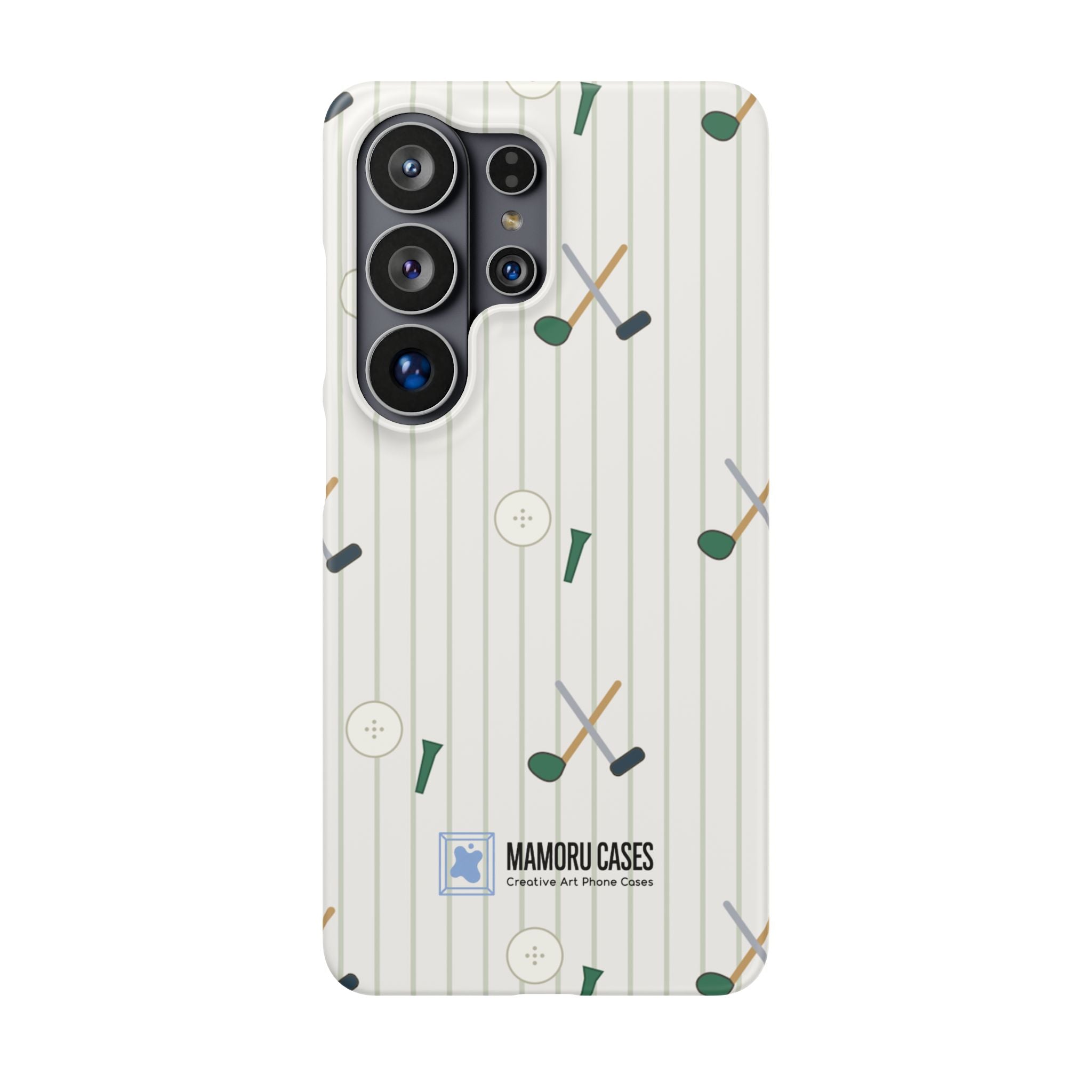 Mamoru Cases | Golf Pattern Snap Phone Case Tee & Mallet Design