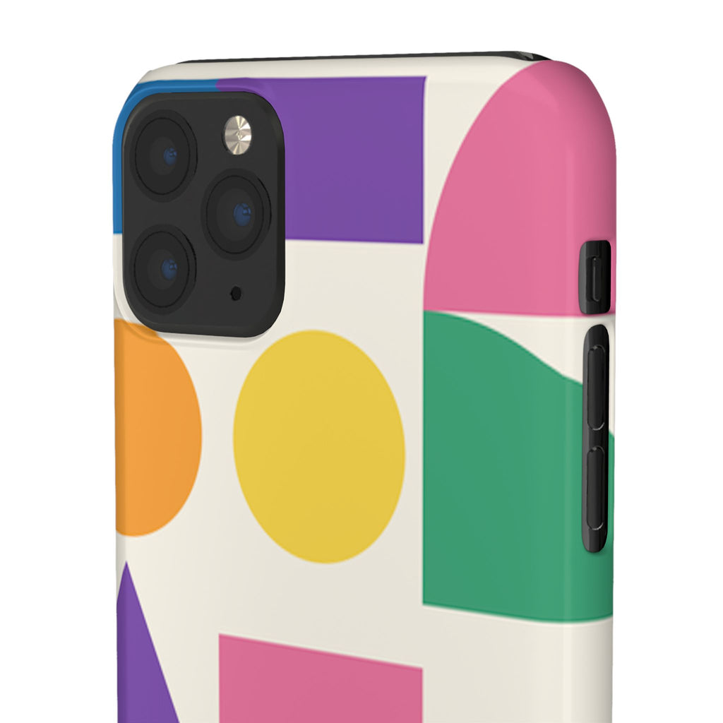 Color Block Shapes Phone Case