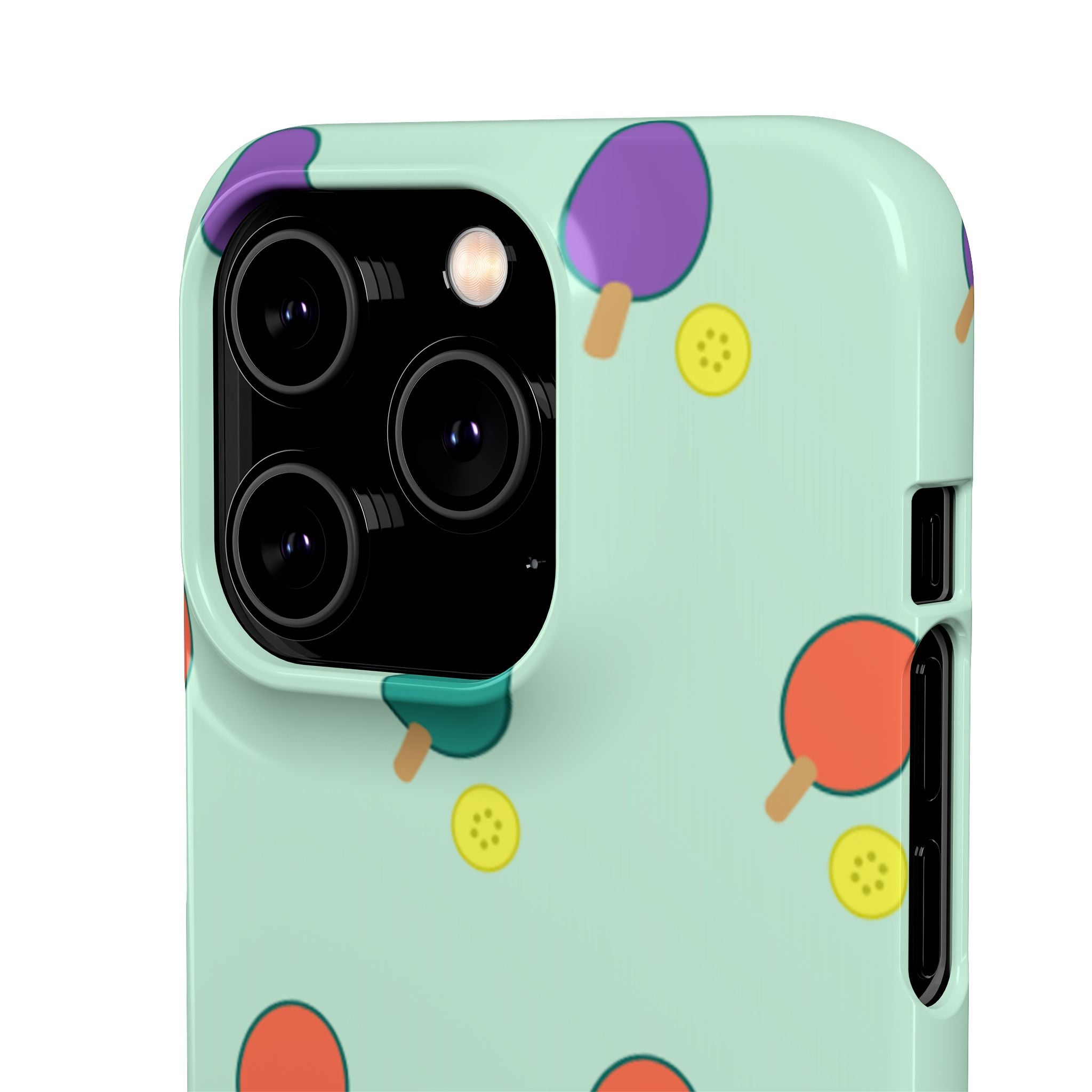 Ping Pong Paddle Pattern Phone Case — Mint Athletic Phone Cover