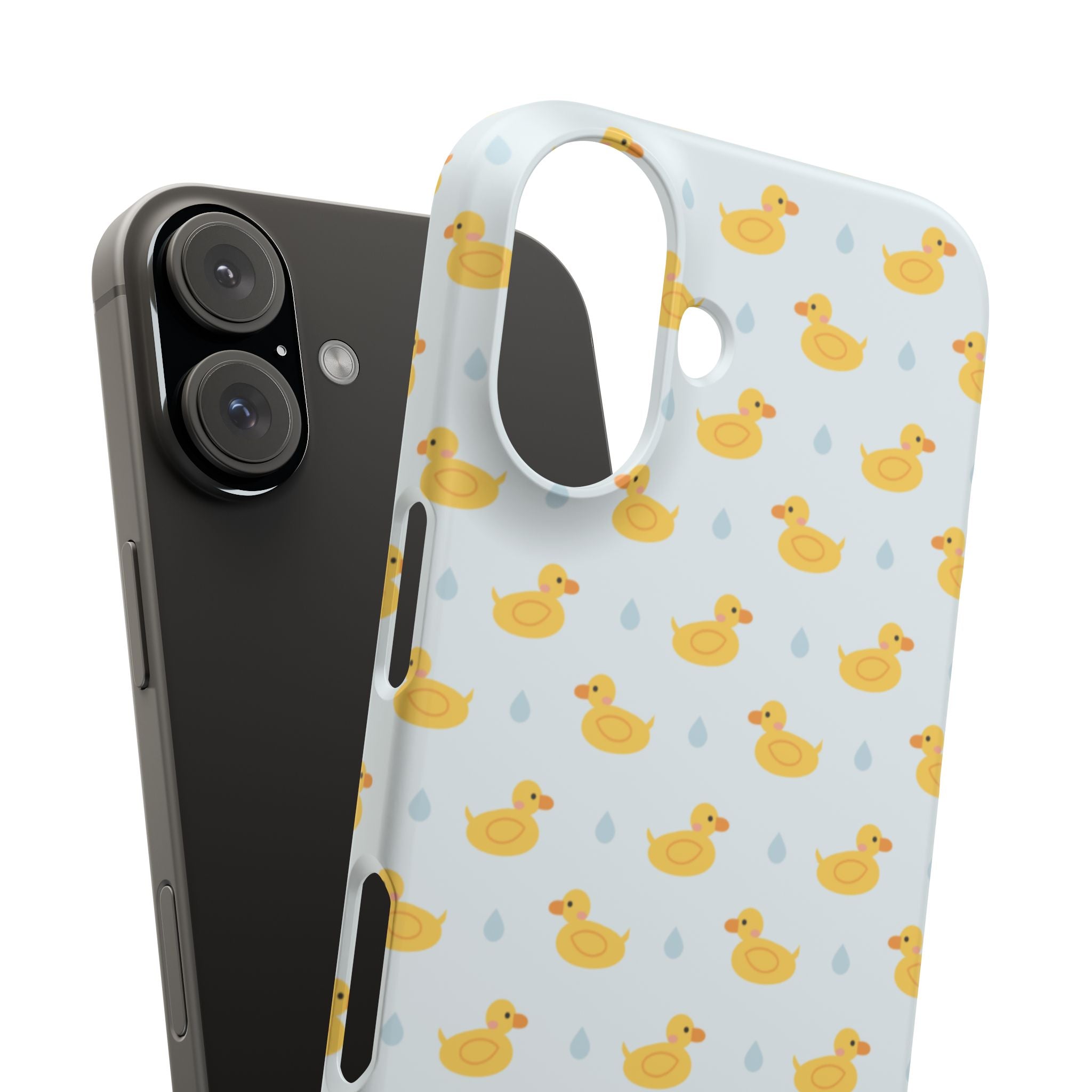 Rubber Duck Pattern Phone Case — Cute Yellow Ducks Waterproof Design