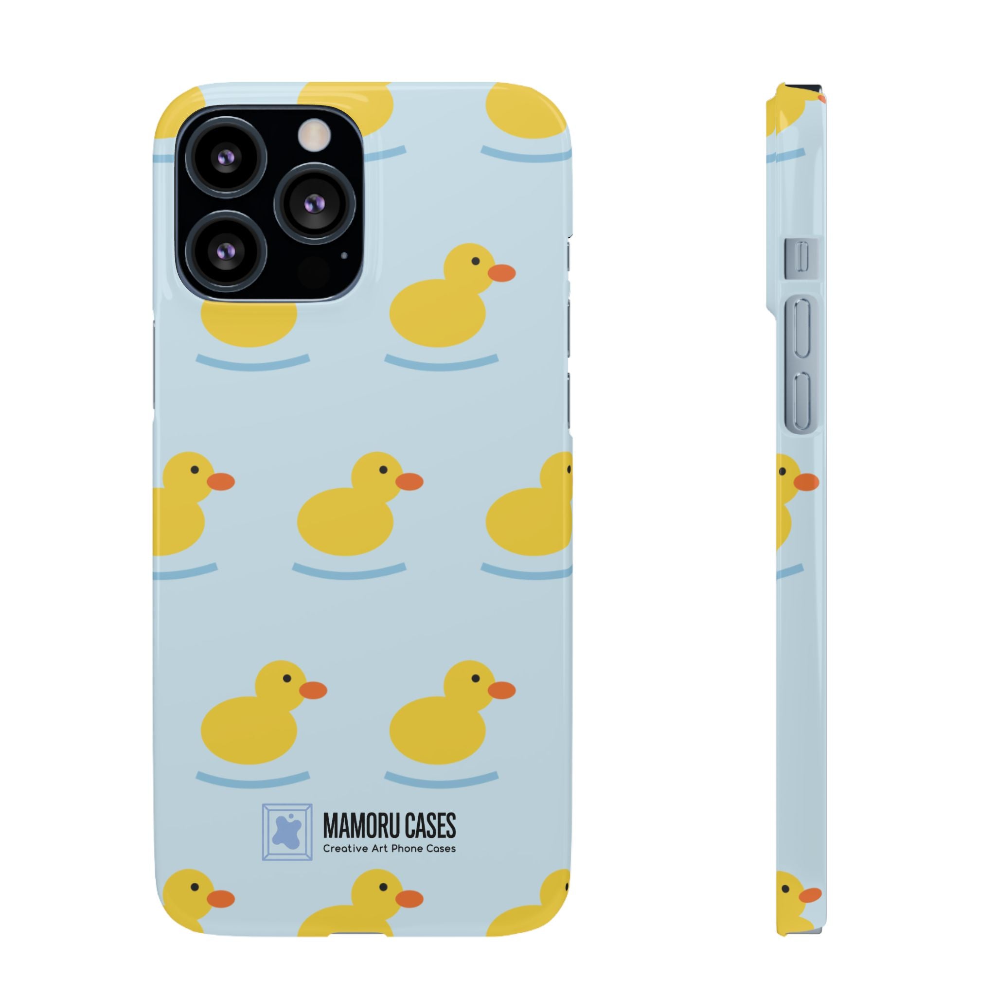 Rubber Duck Phone Case — Cute Yellow Duck Pattern iPhone Case