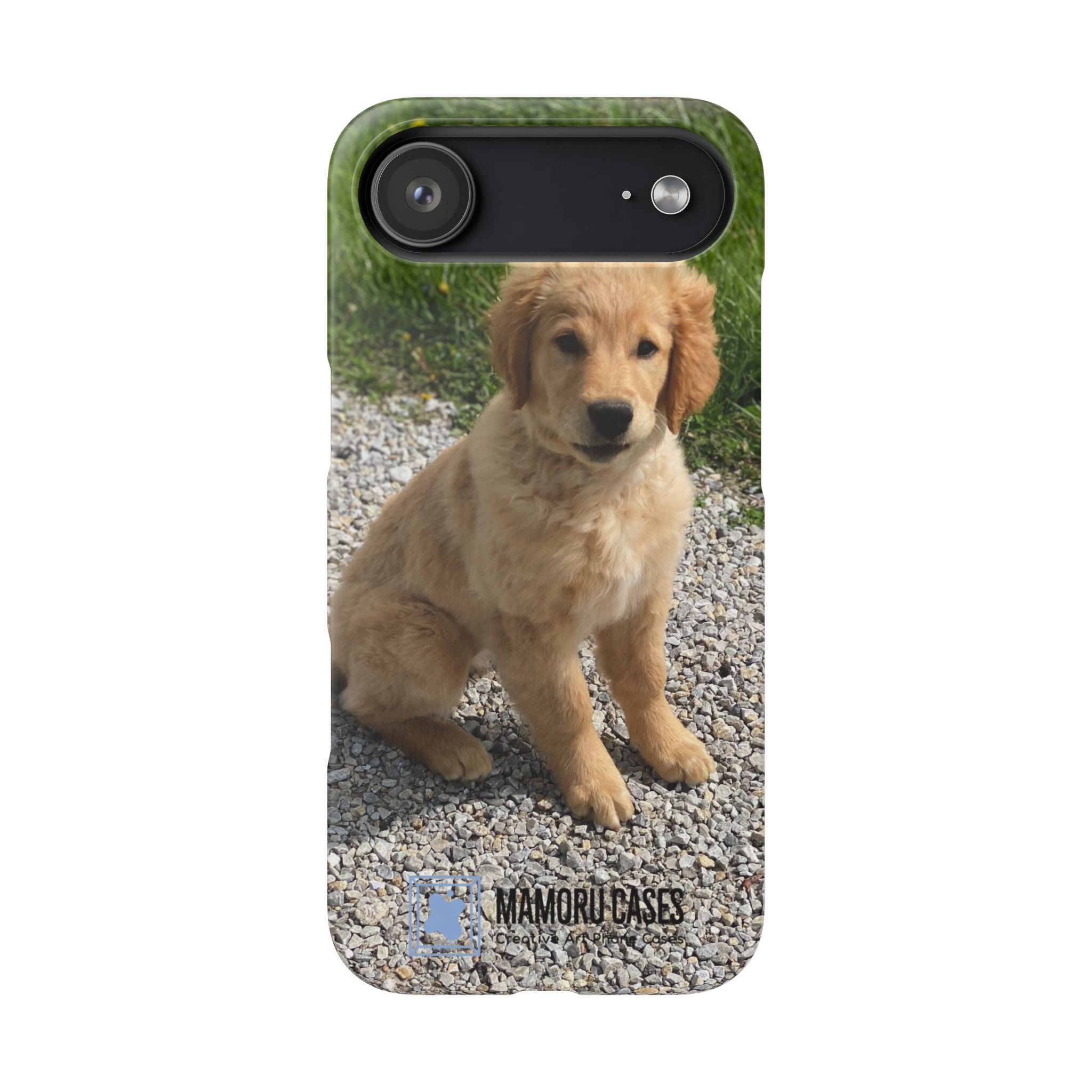 Phone Case — Cute Golden Retriever Puppy Photo Protective Snap Case