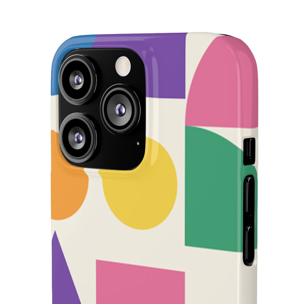 Color Block Shapes Phone Case