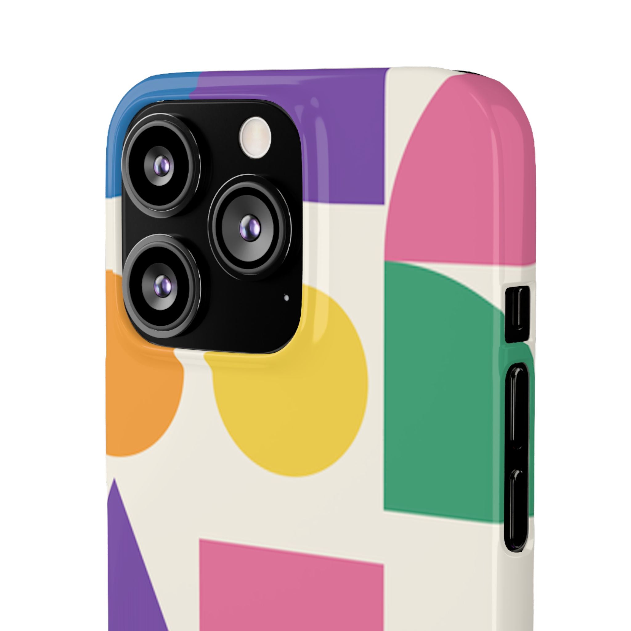 Color Block Shapes Phone Case