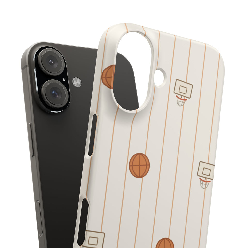 Basketball Pattern Phone Case — Cute Hoops Snap Case