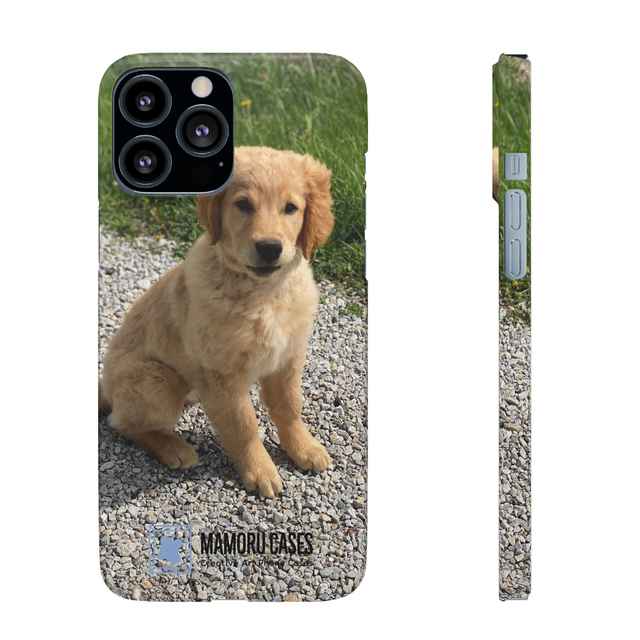 Phone Case — Cute Golden Retriever Puppy Photo Protective Snap Case