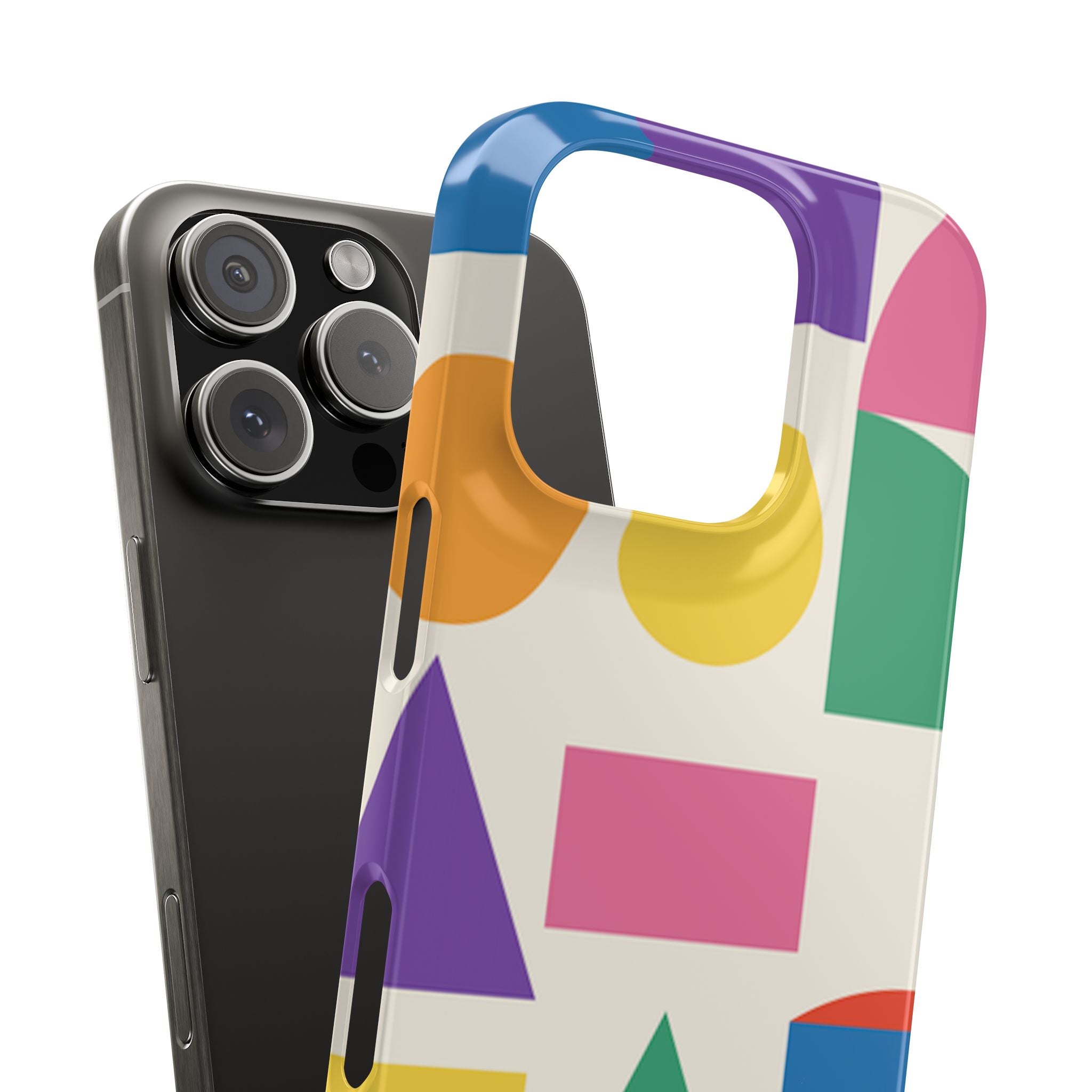 Color Block Shapes Phone Case