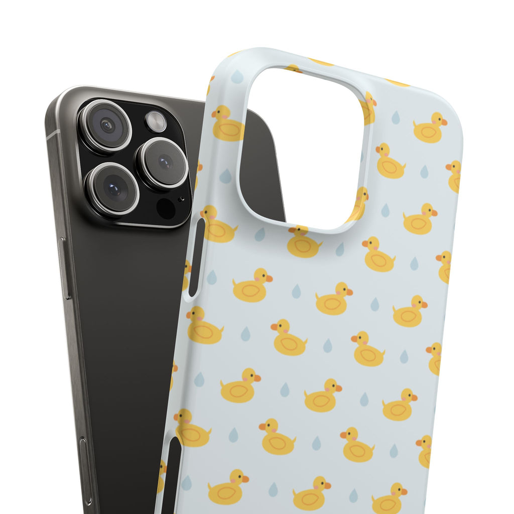 Rubber Duck Pattern Phone Case — Cute Yellow Ducks Waterproof Design