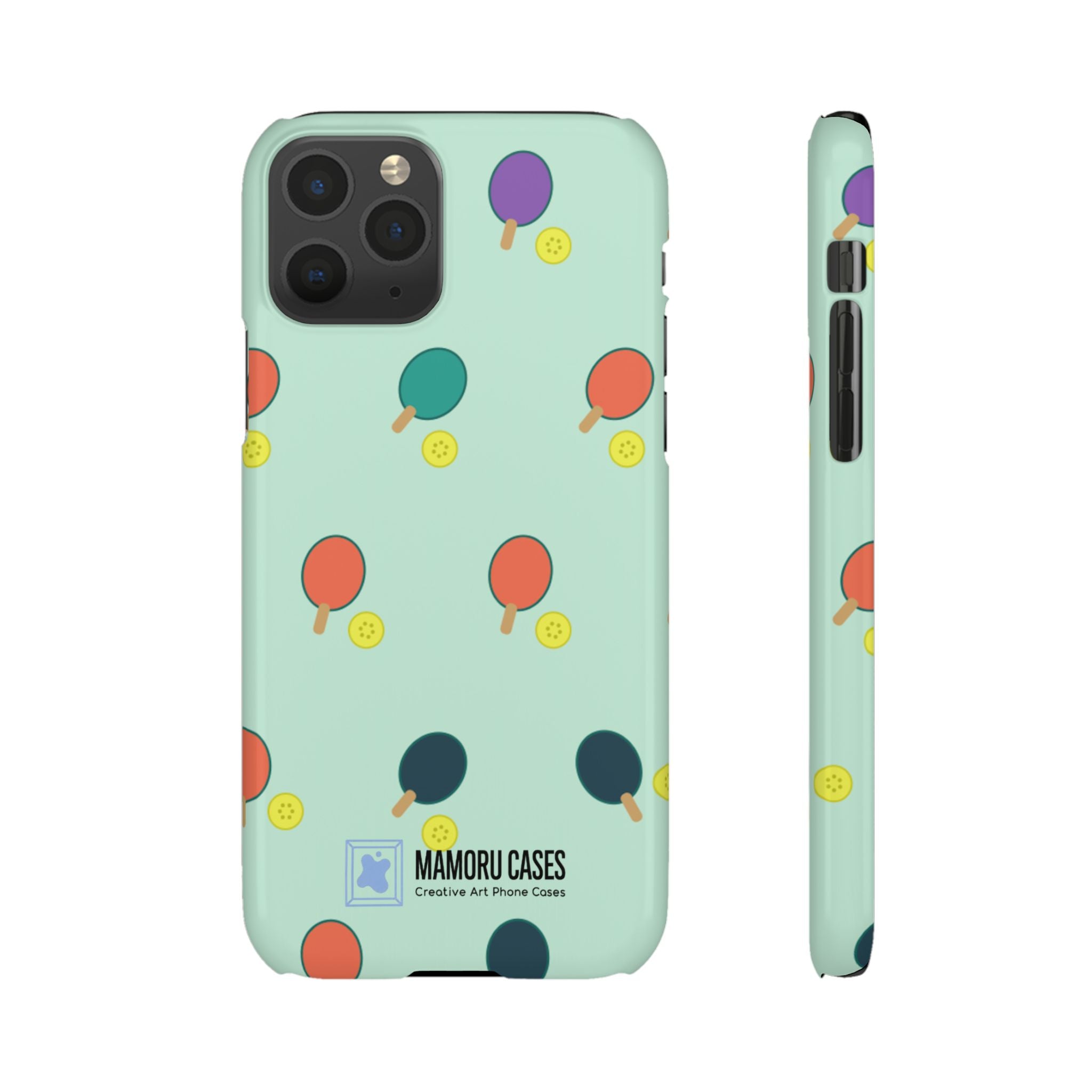 Ping Pong Paddle Pattern Phone Case — Mint Athletic Phone Cover