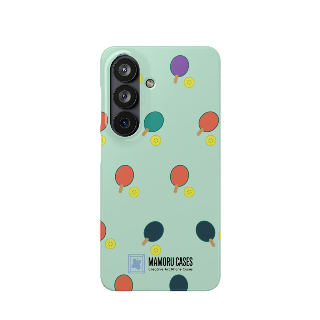 Ping Pong Paddle Pattern Phone Case — Mint Athletic Phone Cover