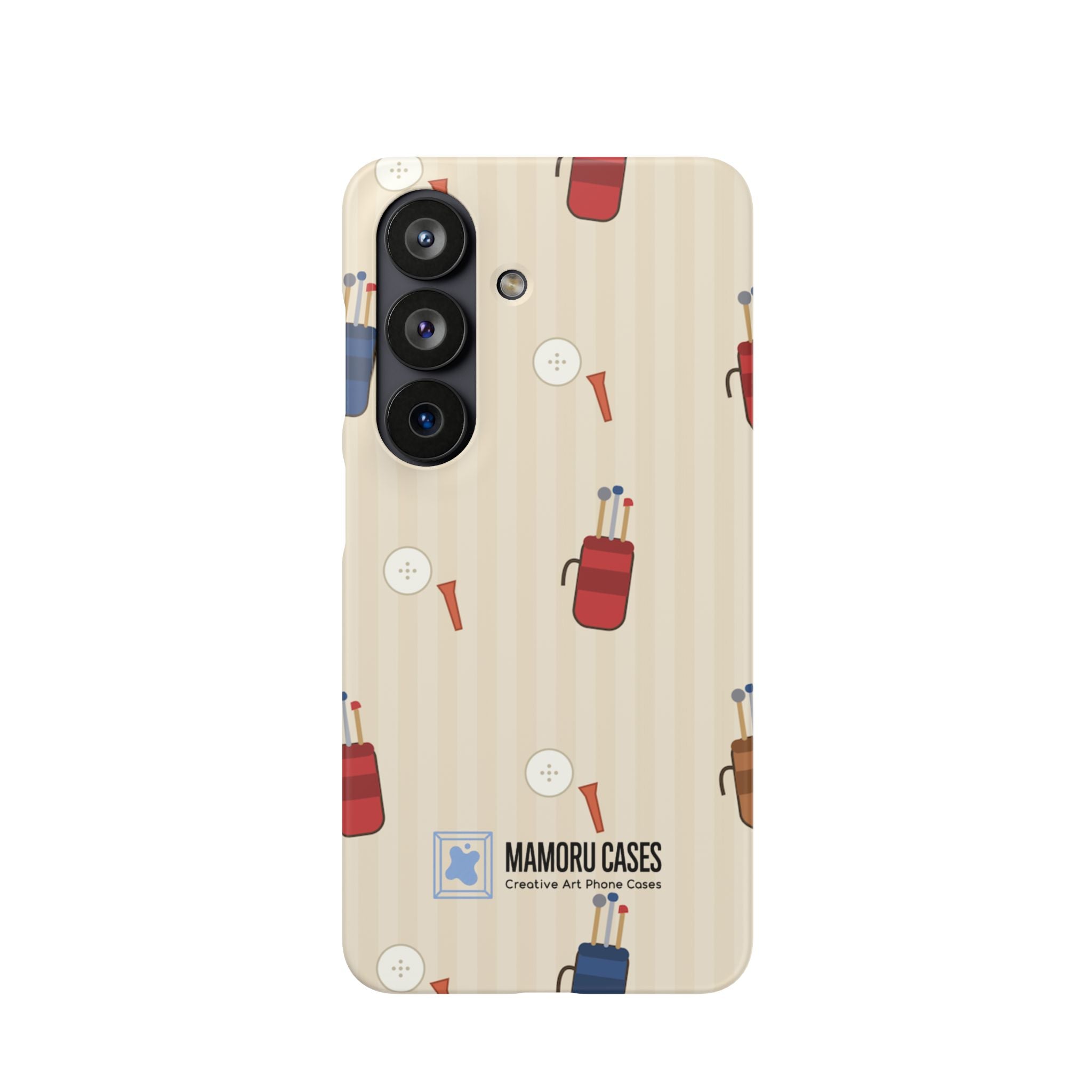 Golf Pattern Phone Case — Retro Golf Bag & Tee iPhone Case