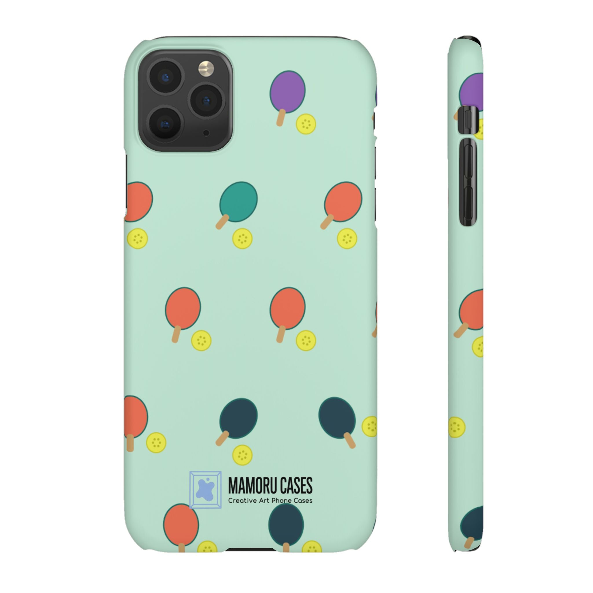 Ping Pong Paddle Pattern Phone Case — Mint Athletic Phone Cover