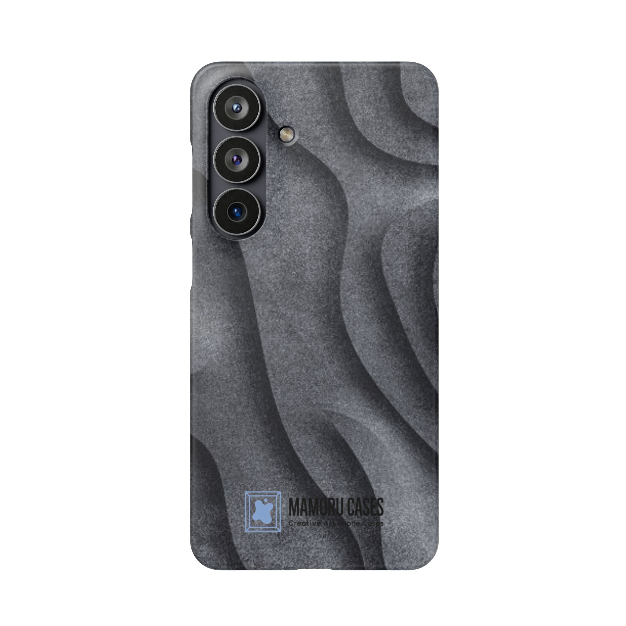 Phone Case — Textured Charcoal Wave Snap Case
