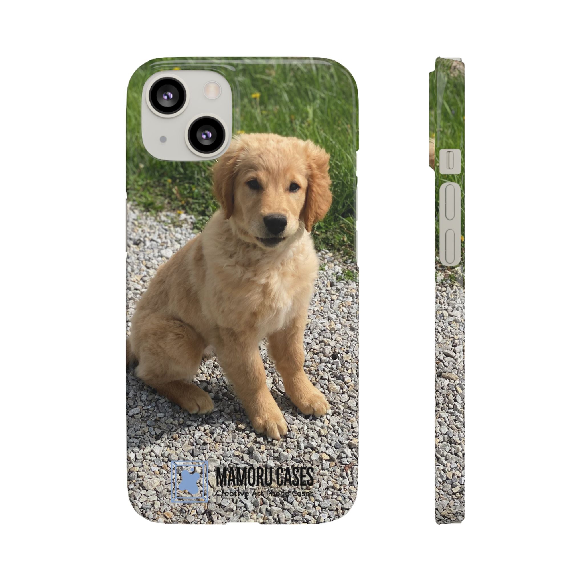 Phone Case — Cute Golden Retriever Puppy Photo Protective Snap Case