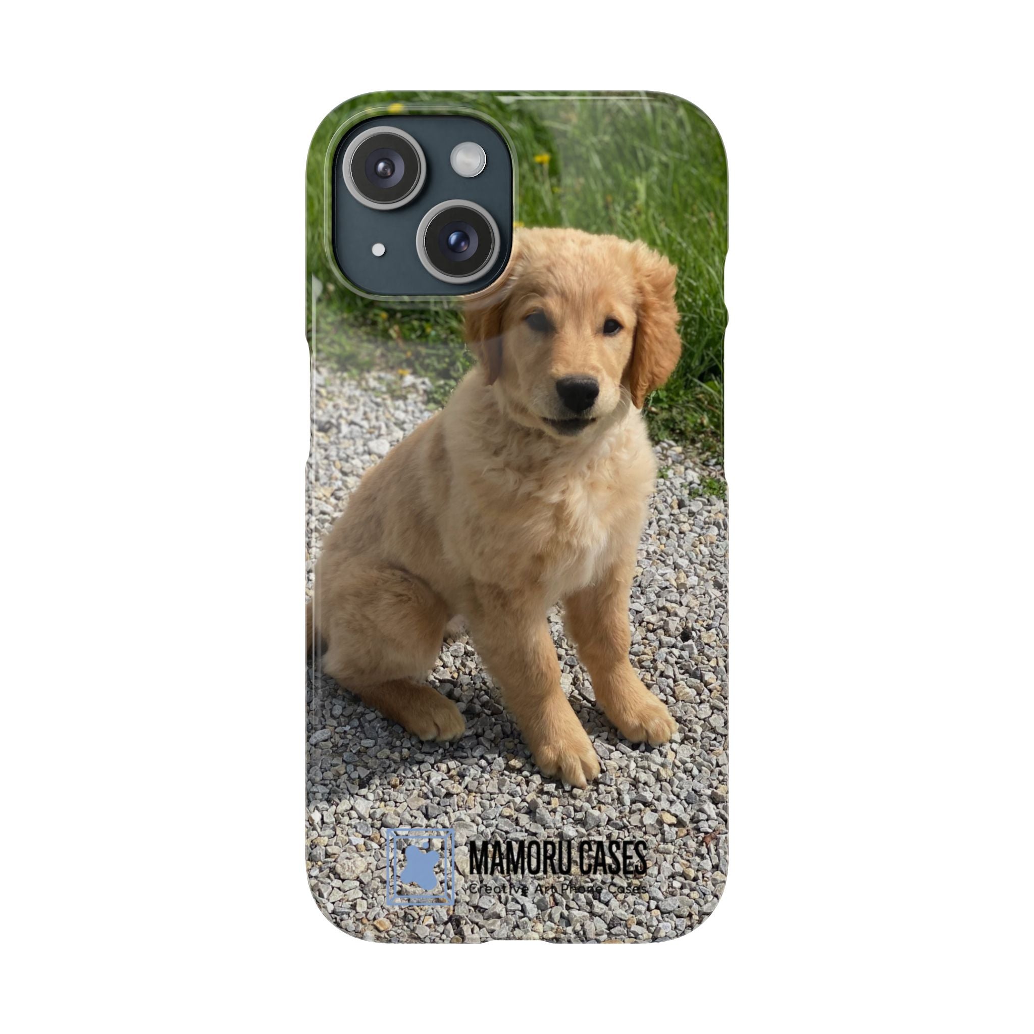 Phone Case — Cute Golden Retriever Puppy Photo Protective Snap Case