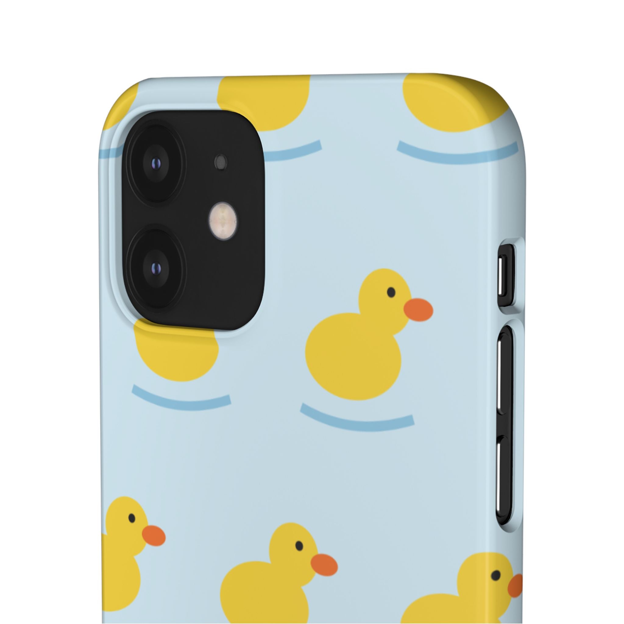 Rubber Duck Phone Case — Cute Yellow Duck Pattern iPhone Case