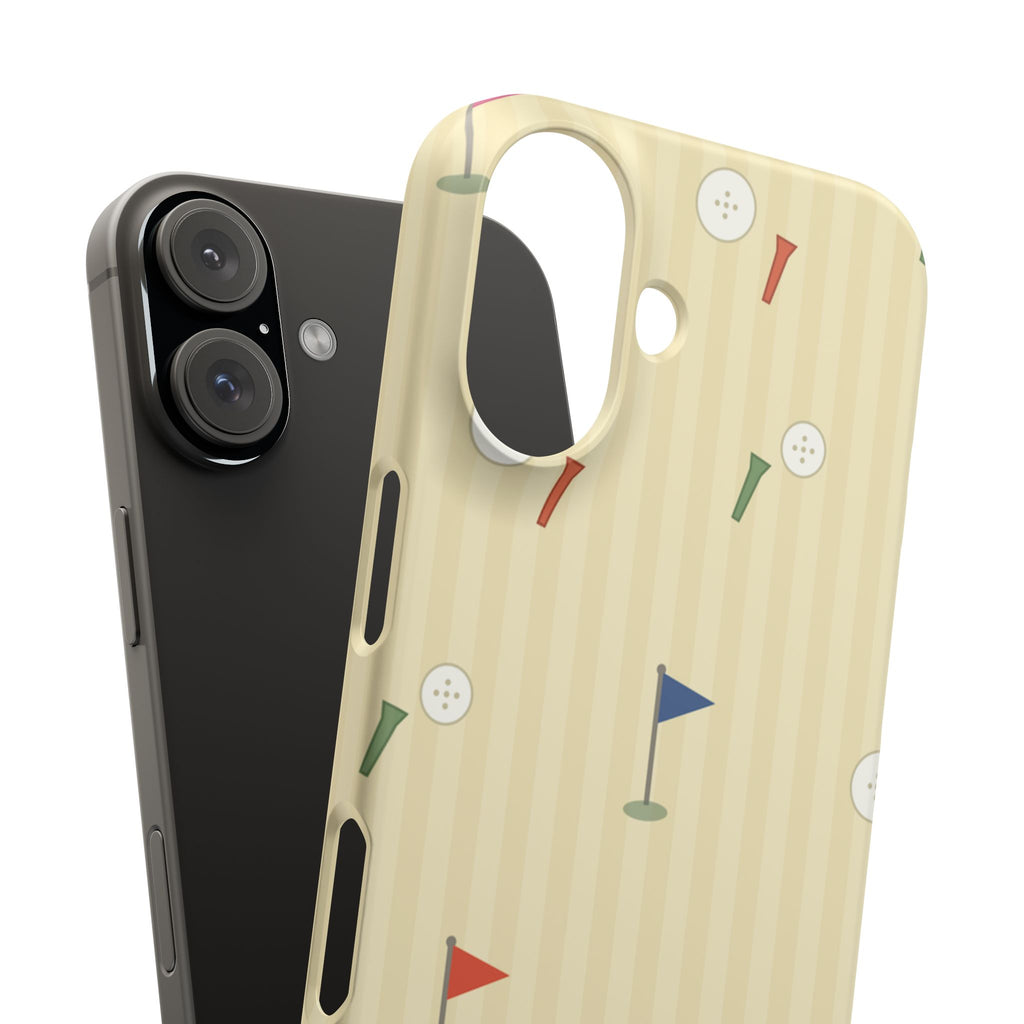 Golf Tee & Button Pattern Phone Case — Slim Snap Phone Case