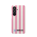 Pink & White Stripe Snap Phone Case — Cute Striped iPhone Cover
