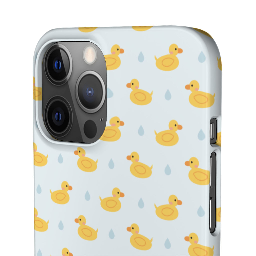 Rubber Duck Pattern Phone Case — Cute Yellow Ducks Waterproof Design