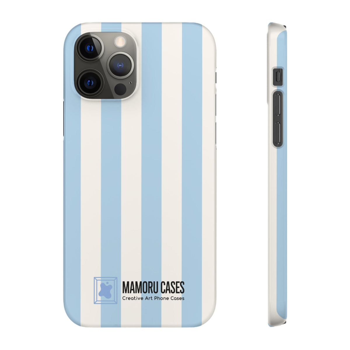 Sky Blue Stripe Phone Case