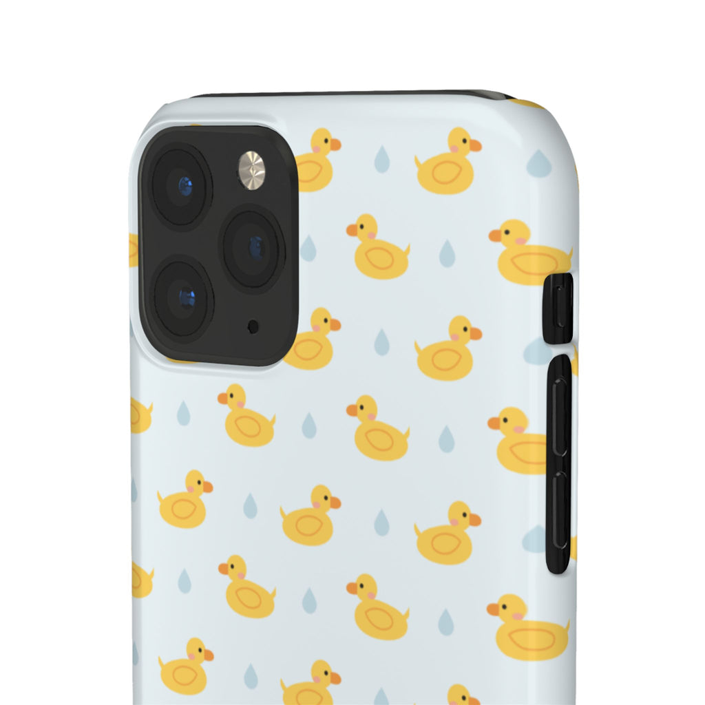 Rubber Duck Pattern Phone Case — Cute Yellow Ducks Waterproof Design