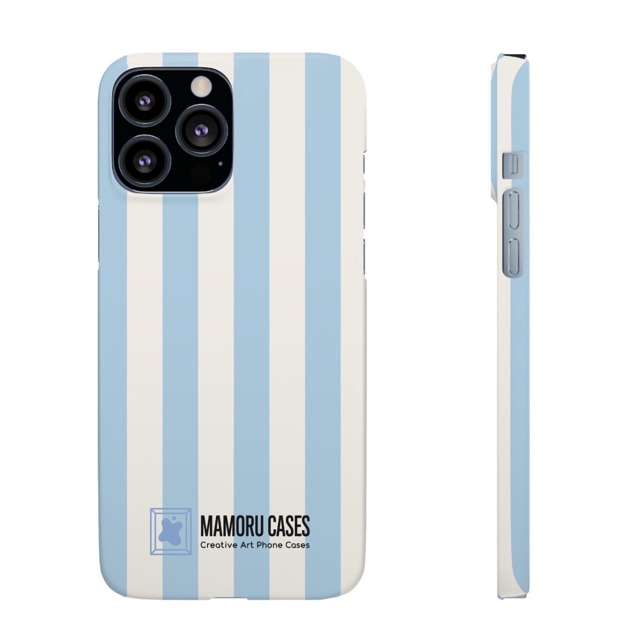 Sky Blue Stripe Phone Case