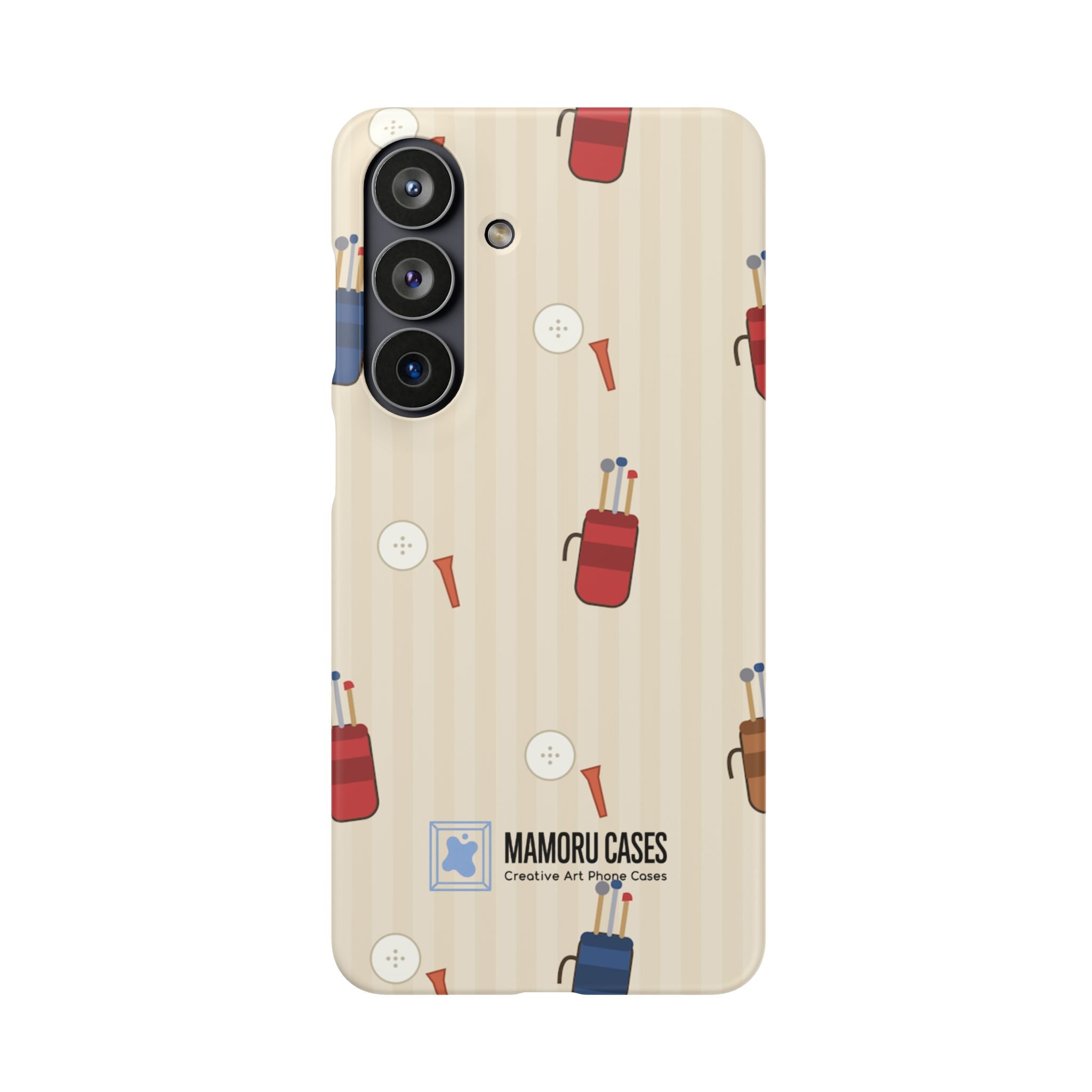 Golf Pattern Phone Case — Retro Golf Bag & Tee iPhone Case
