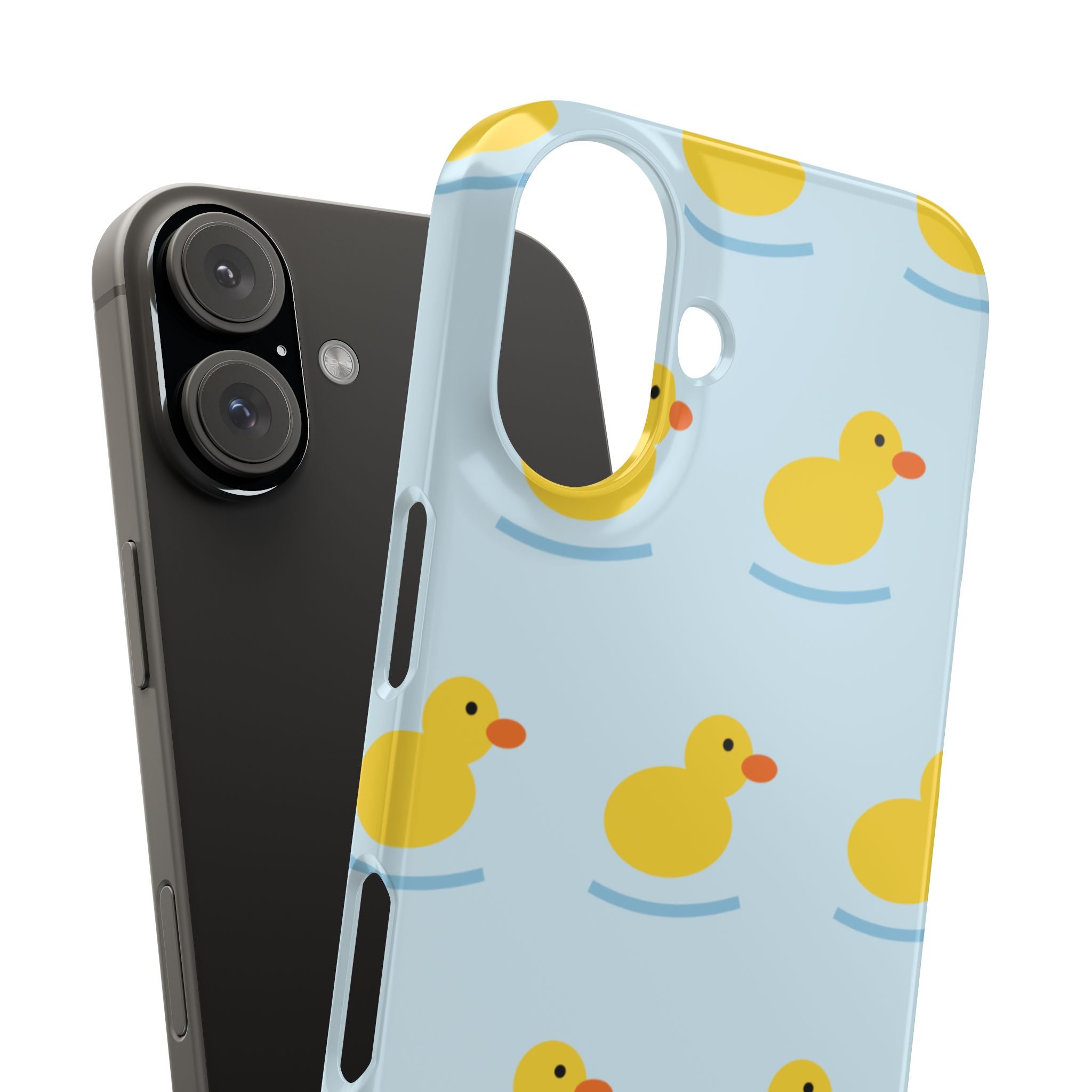 Rubber Duck Phone Case — Cute Yellow Duck Pattern iPhone Case