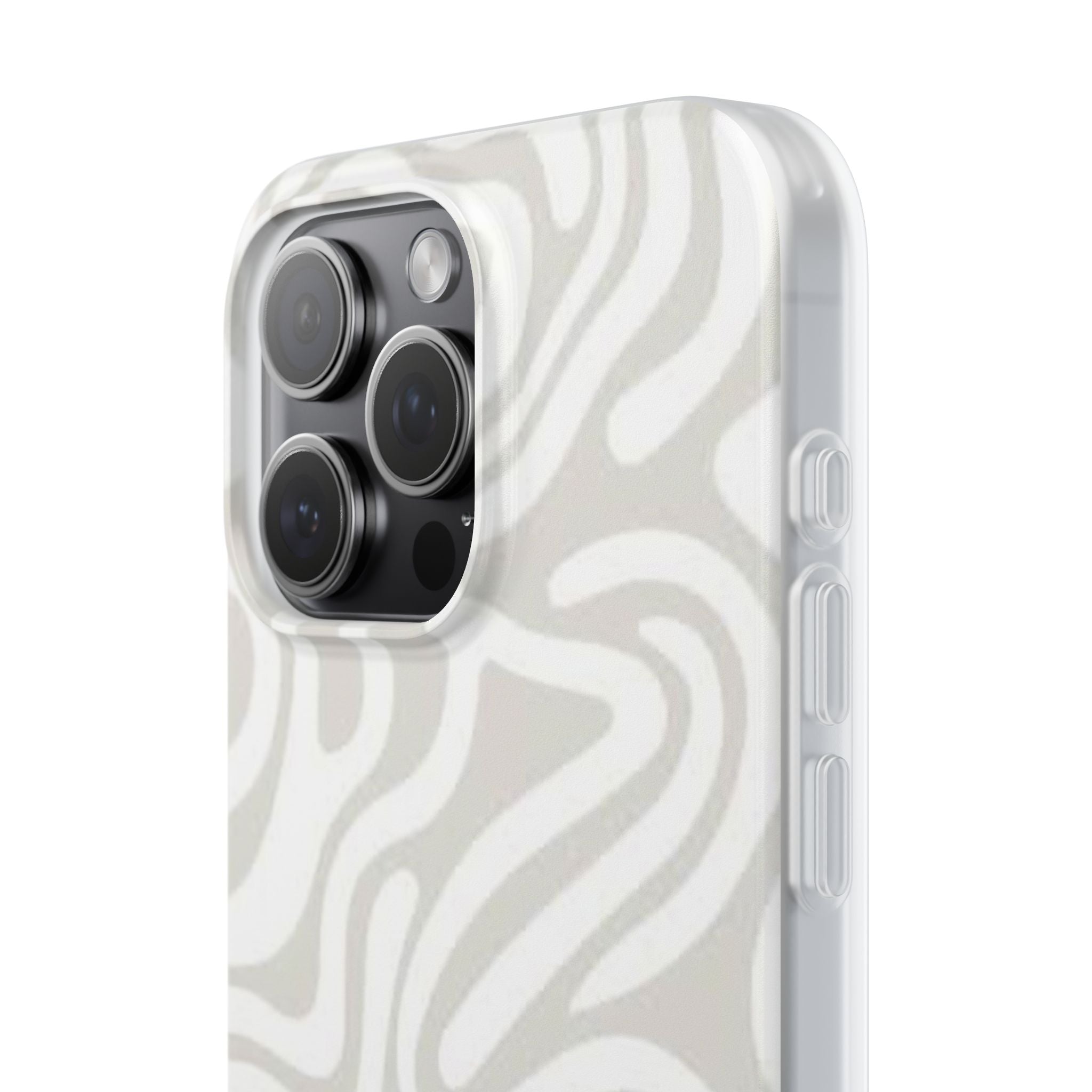 Abstract Neutral Swirl Phone Case — Flexible Protective Cover