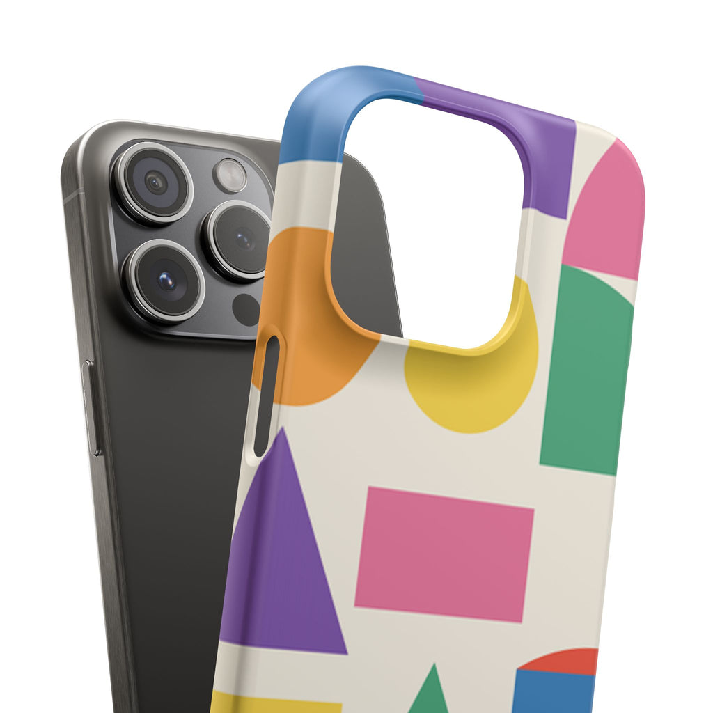 Color Block Shapes Phone Case