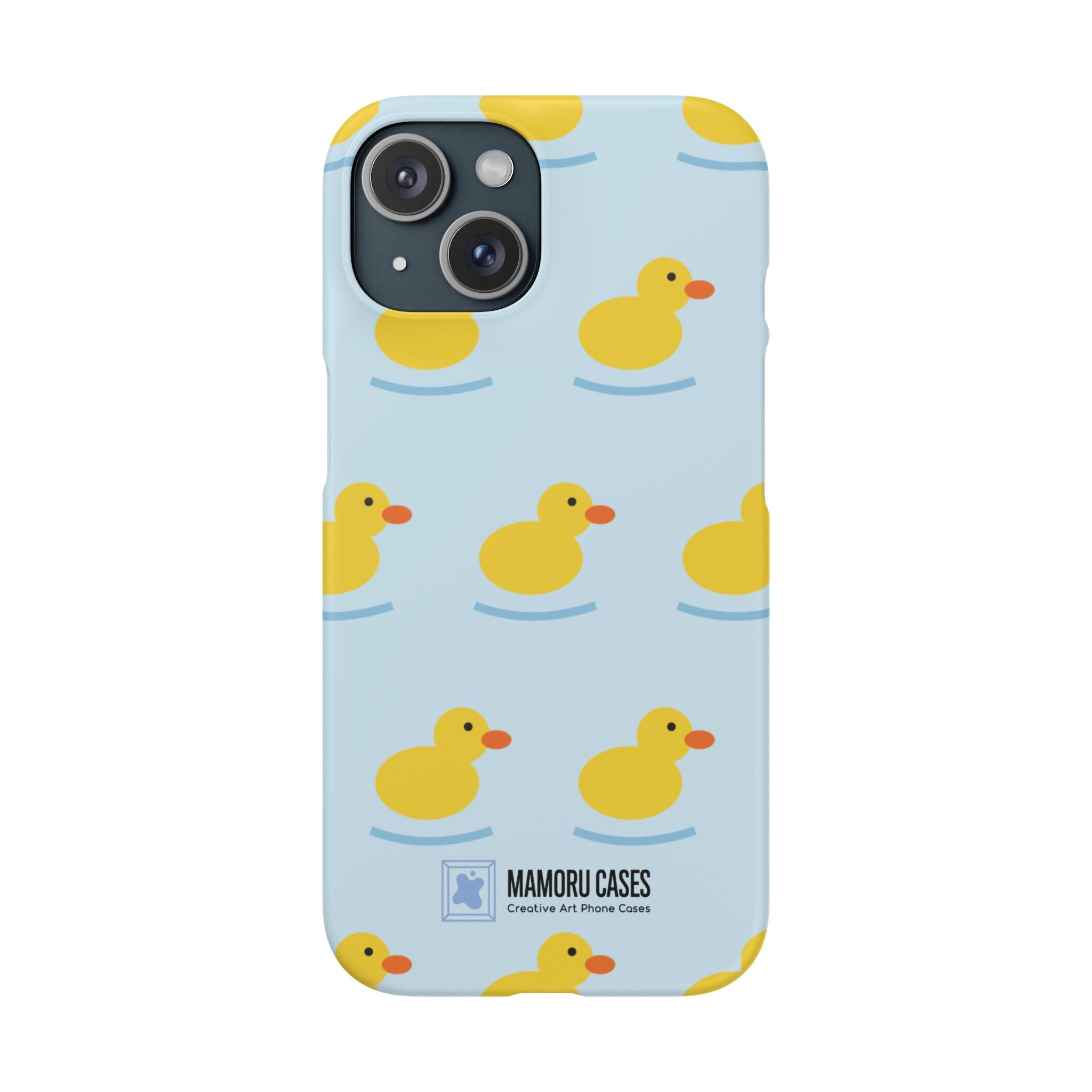Rubber Duck Phone Case — Cute Yellow Duck Pattern iPhone Case