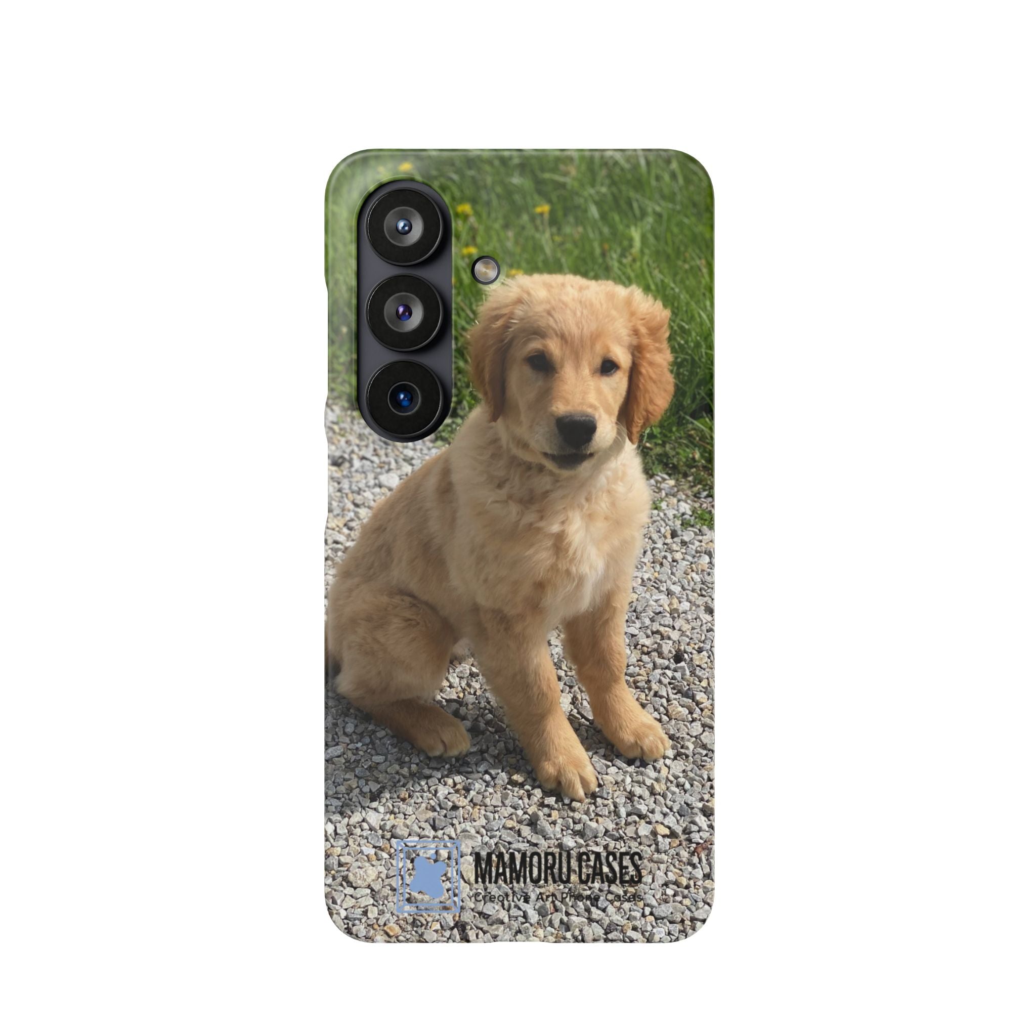 Phone Case — Cute Golden Retriever Puppy Photo Protective Snap Case