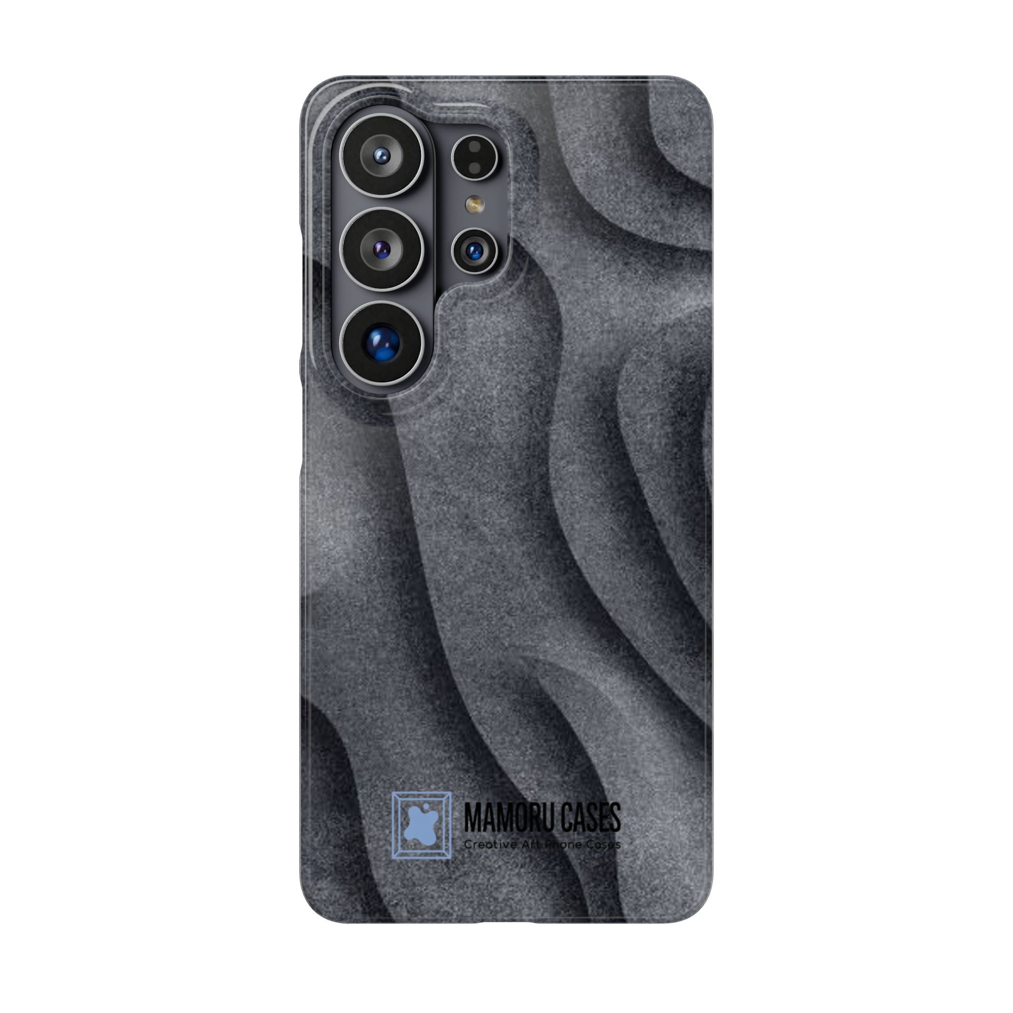 Phone Case — Textured Charcoal Wave Snap Case