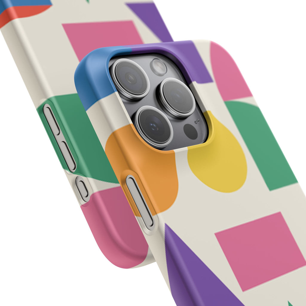 Color Block Shapes Phone Case