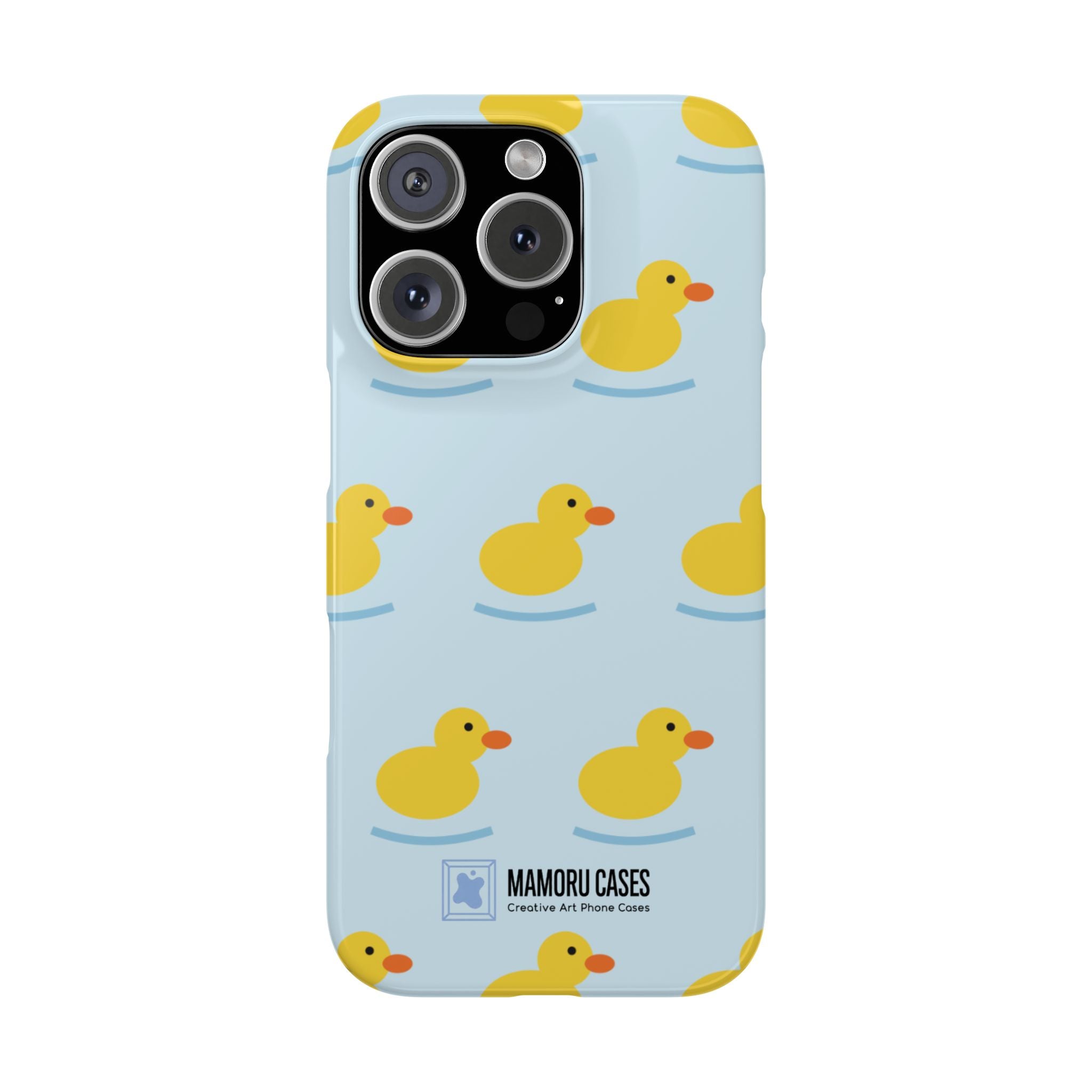 Rubber Duck Phone Case — Cute Yellow Duck Pattern iPhone Case